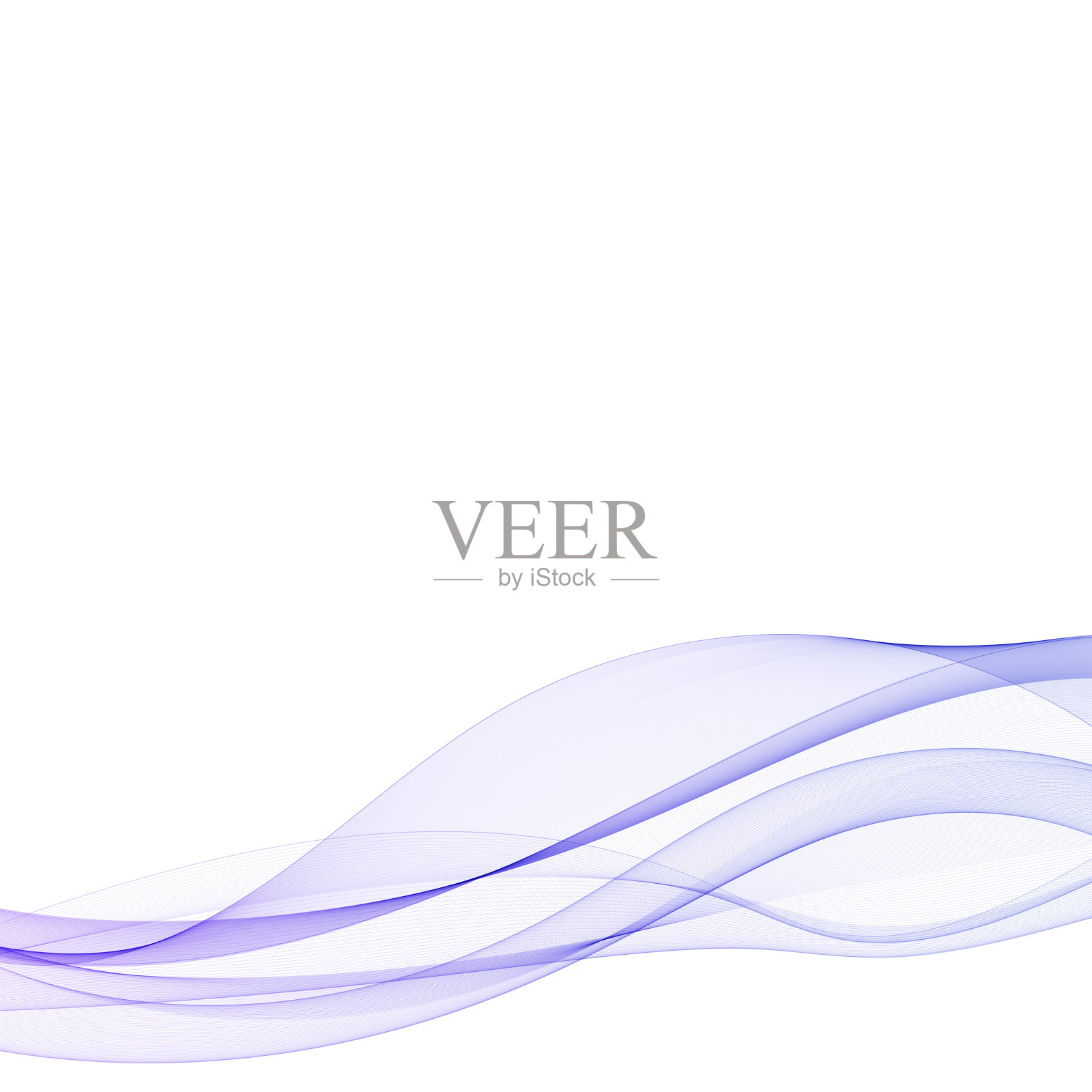 蓝色抽象波浪横幅广告eps 10插画图片素材