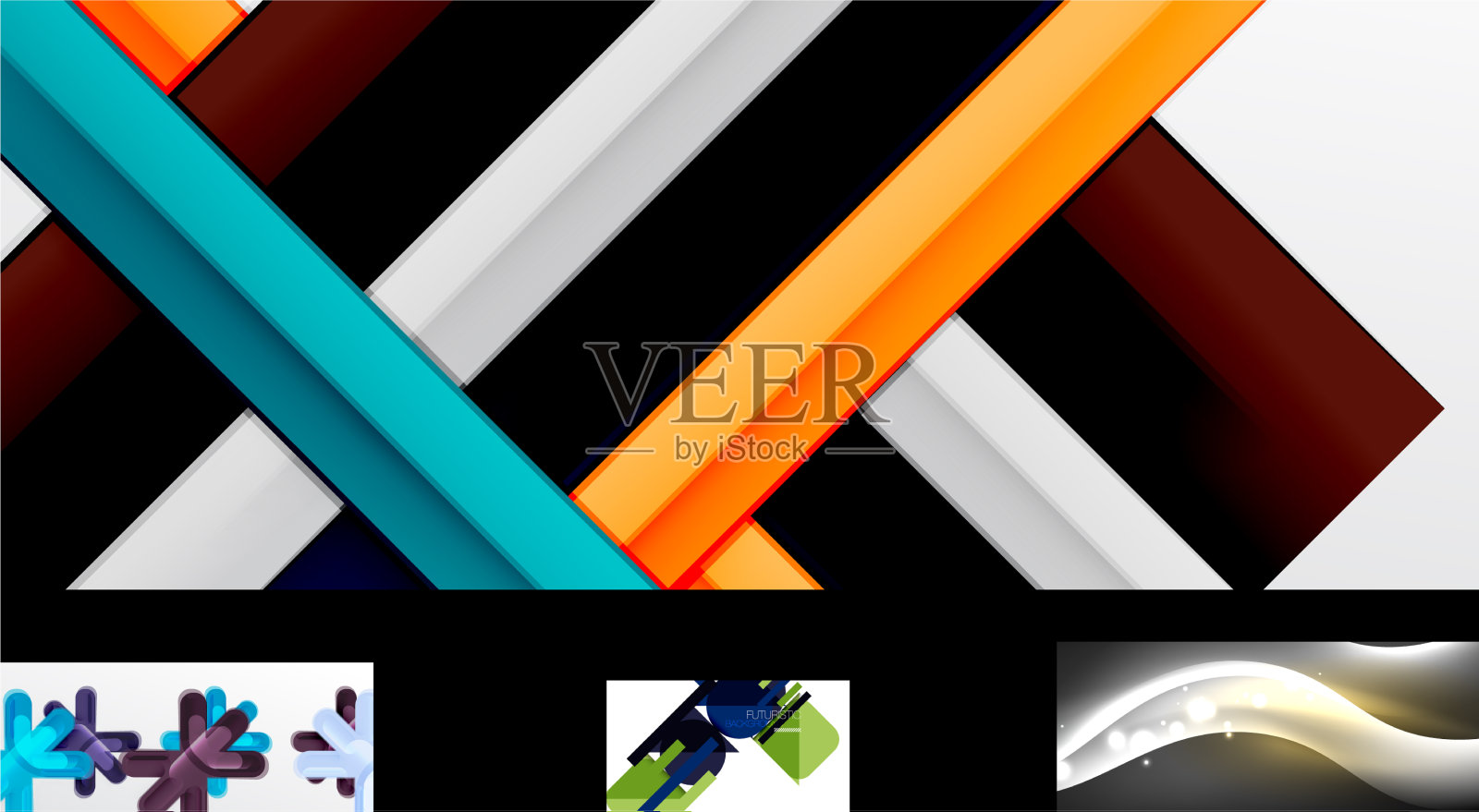 几何墙纸设计模板集插画图片素材