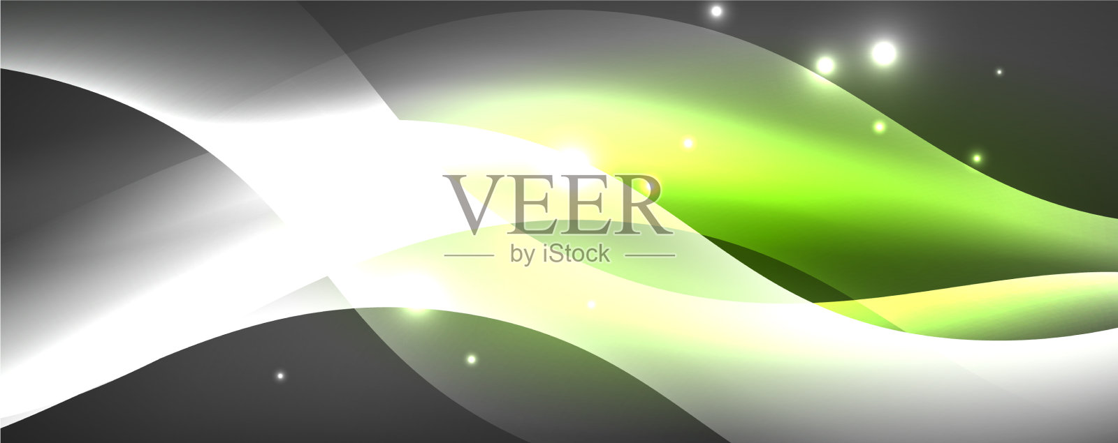 闪亮的霓虹灯波光抽象线插画图片素材