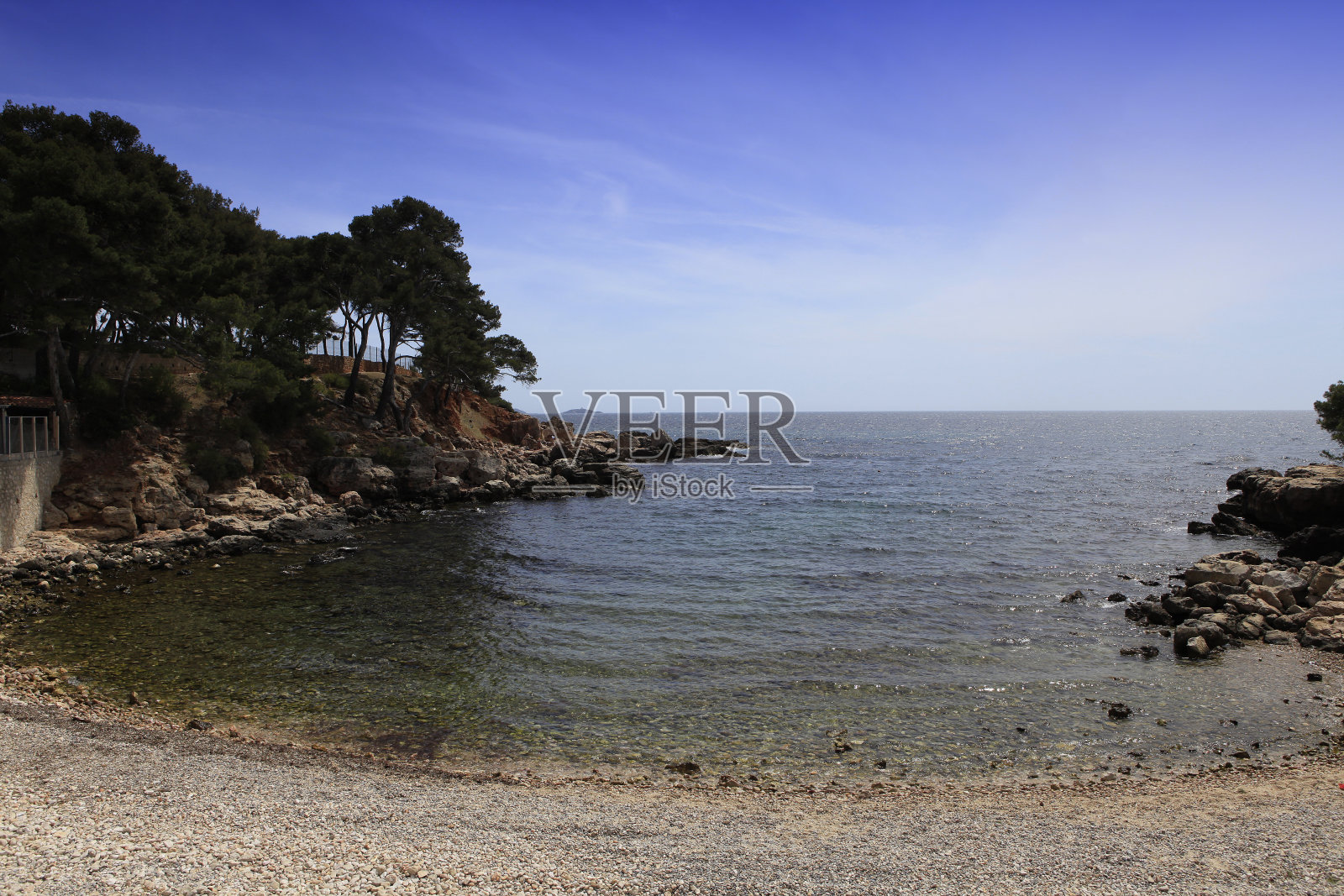 法国里维埃拉的勒拉万杜景观照片摄影图片