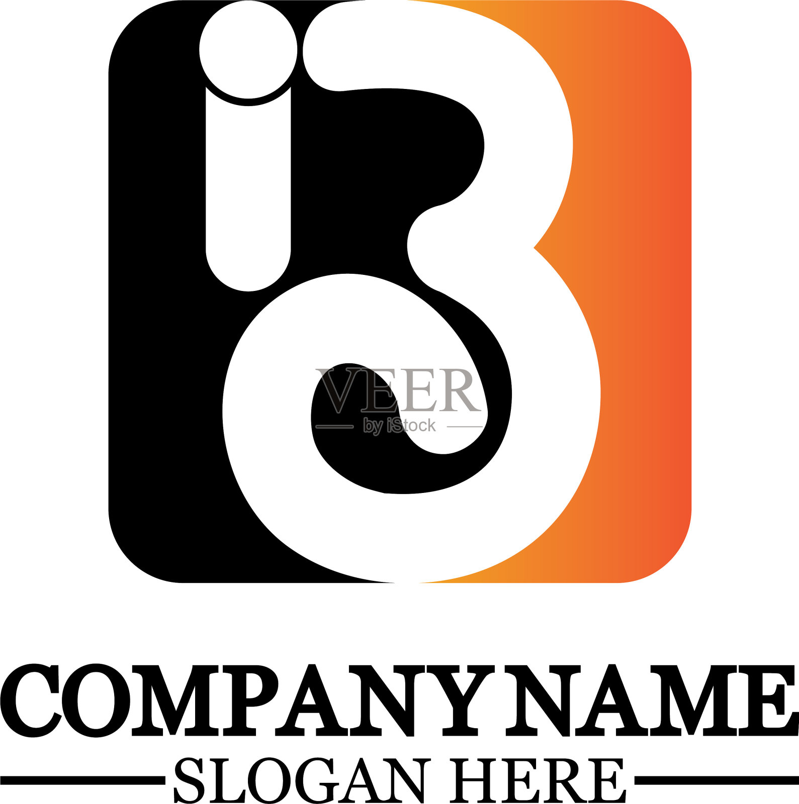 摘要字母b标志b标志符号图标设计插画图片素材