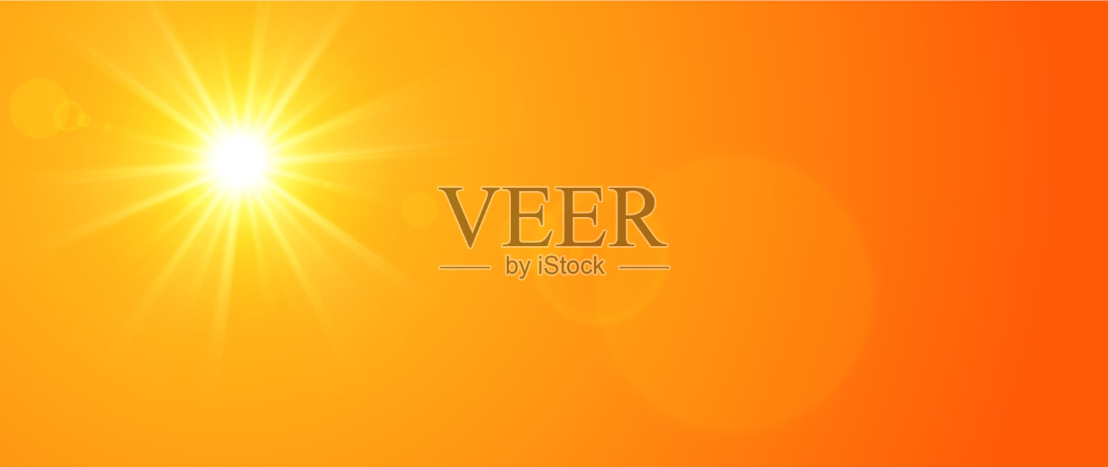 夏天的太阳插画图片素材