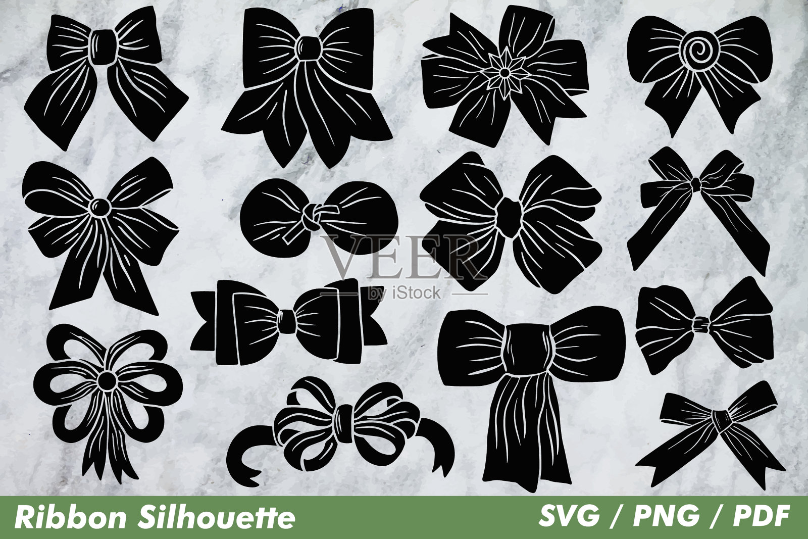 丝带轮廓插画图片素材