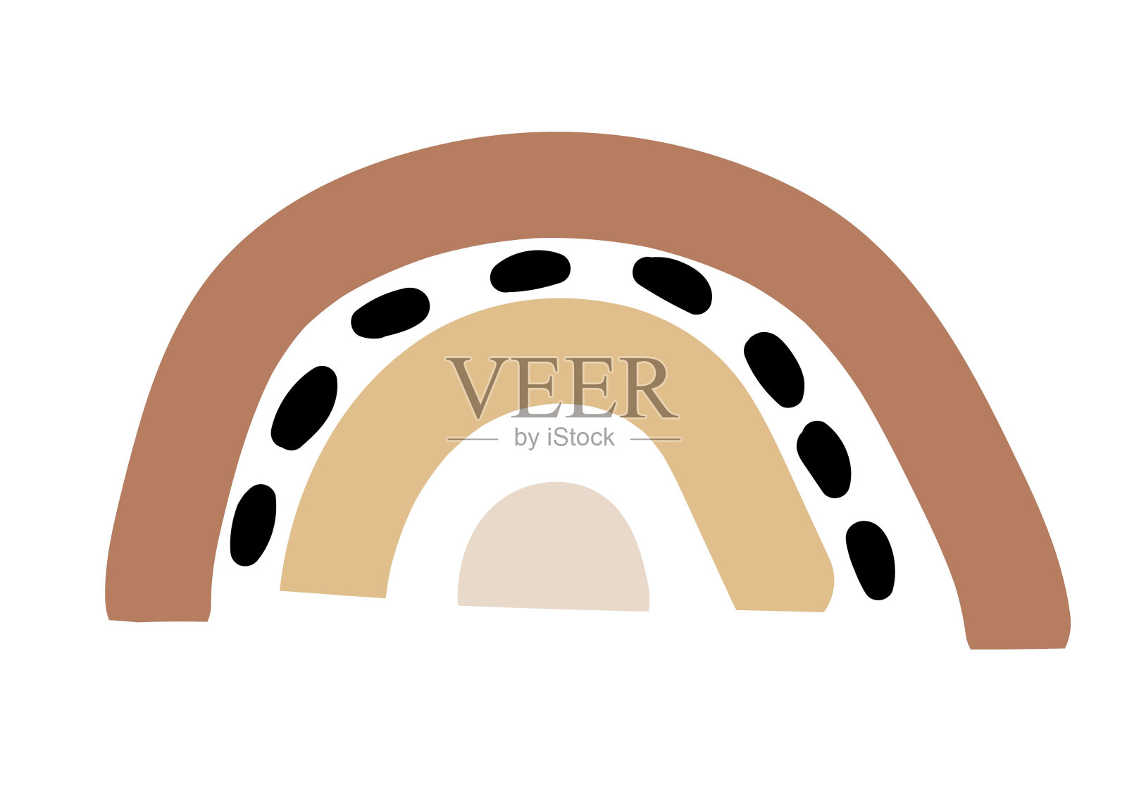 室内彩虹。摘要现代插图。时髦的向量插画图片素材