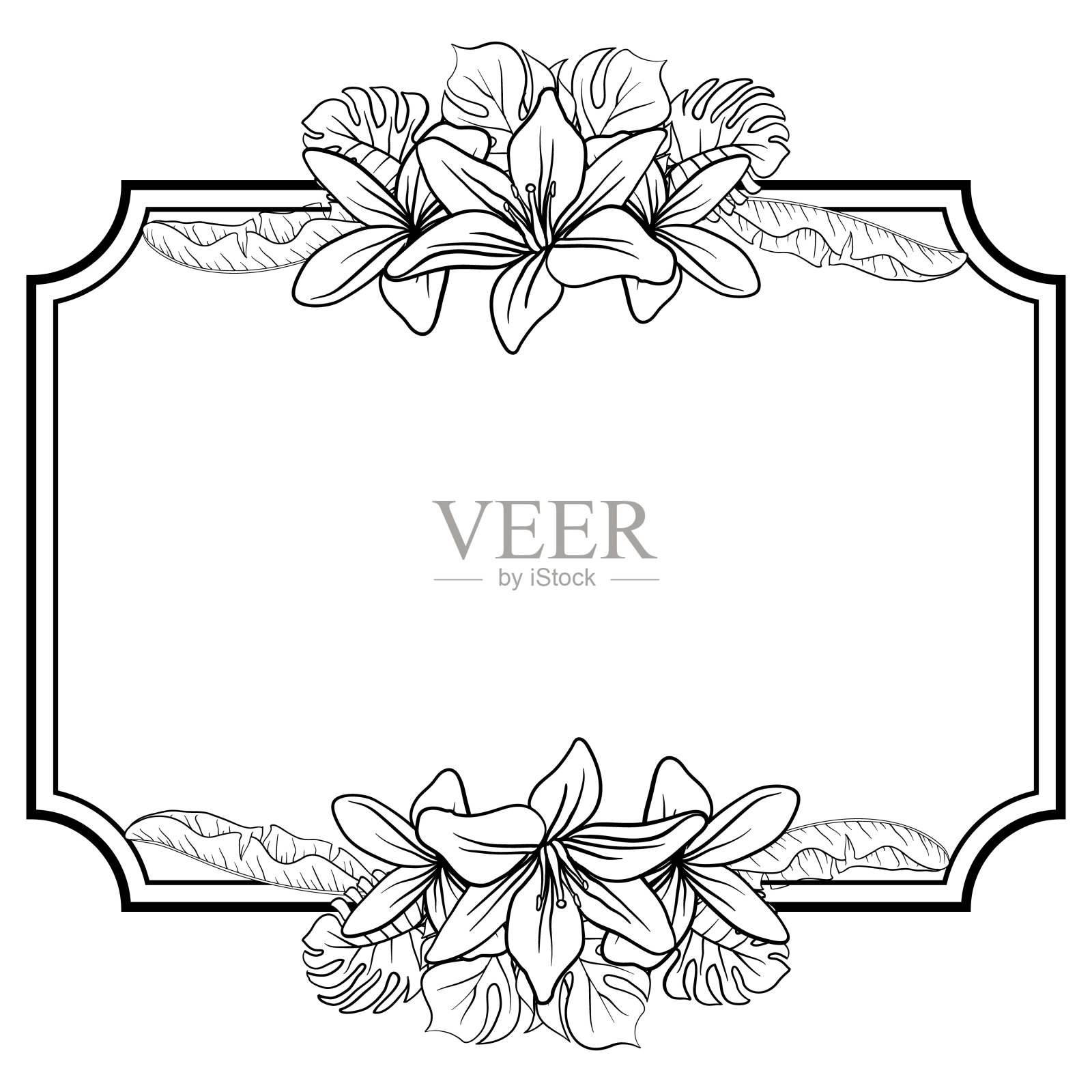 可用于您的婚礼,生日邀请插画图片素材