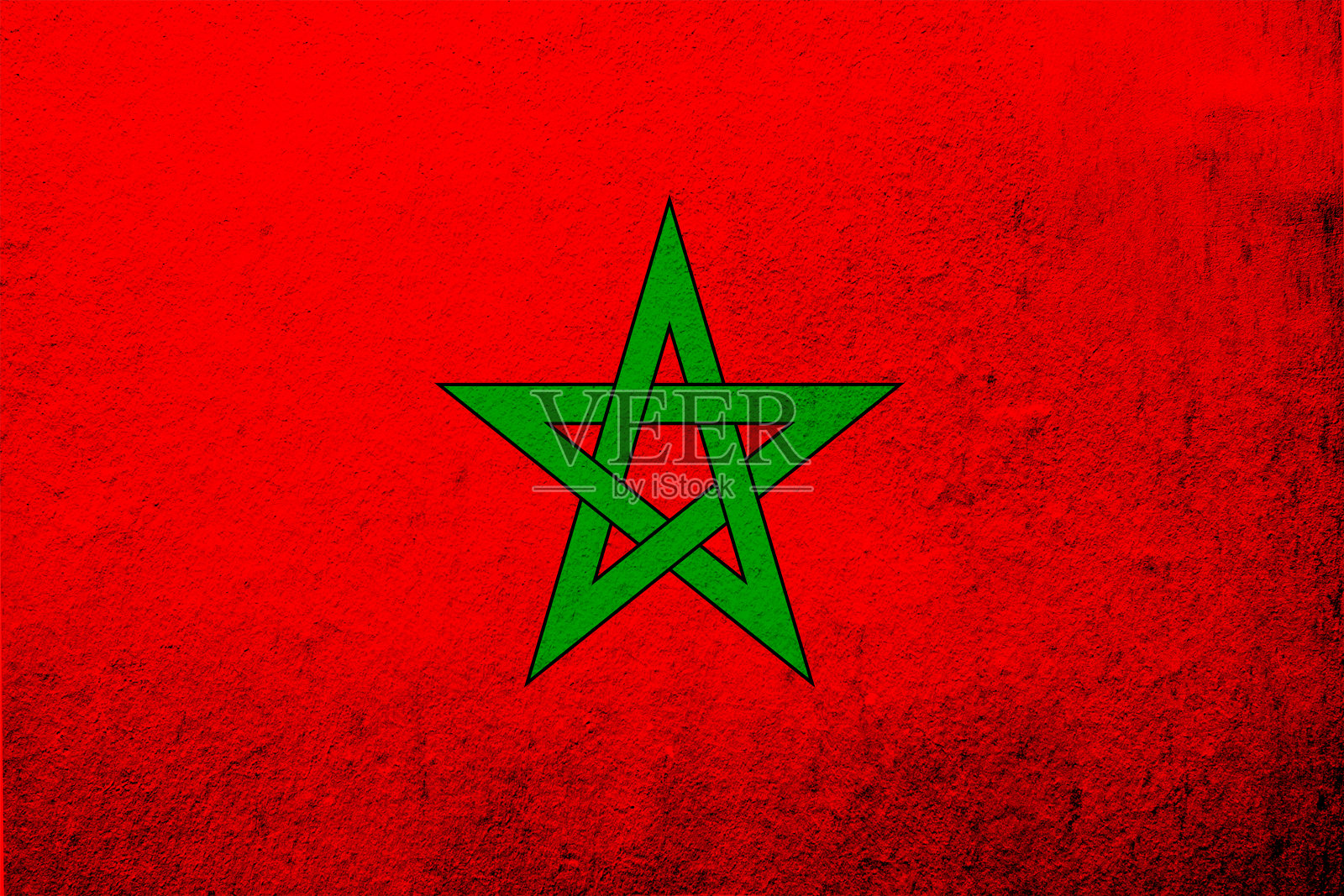 摩洛哥王国国旗。枯燥乏味的背景插画图片素材