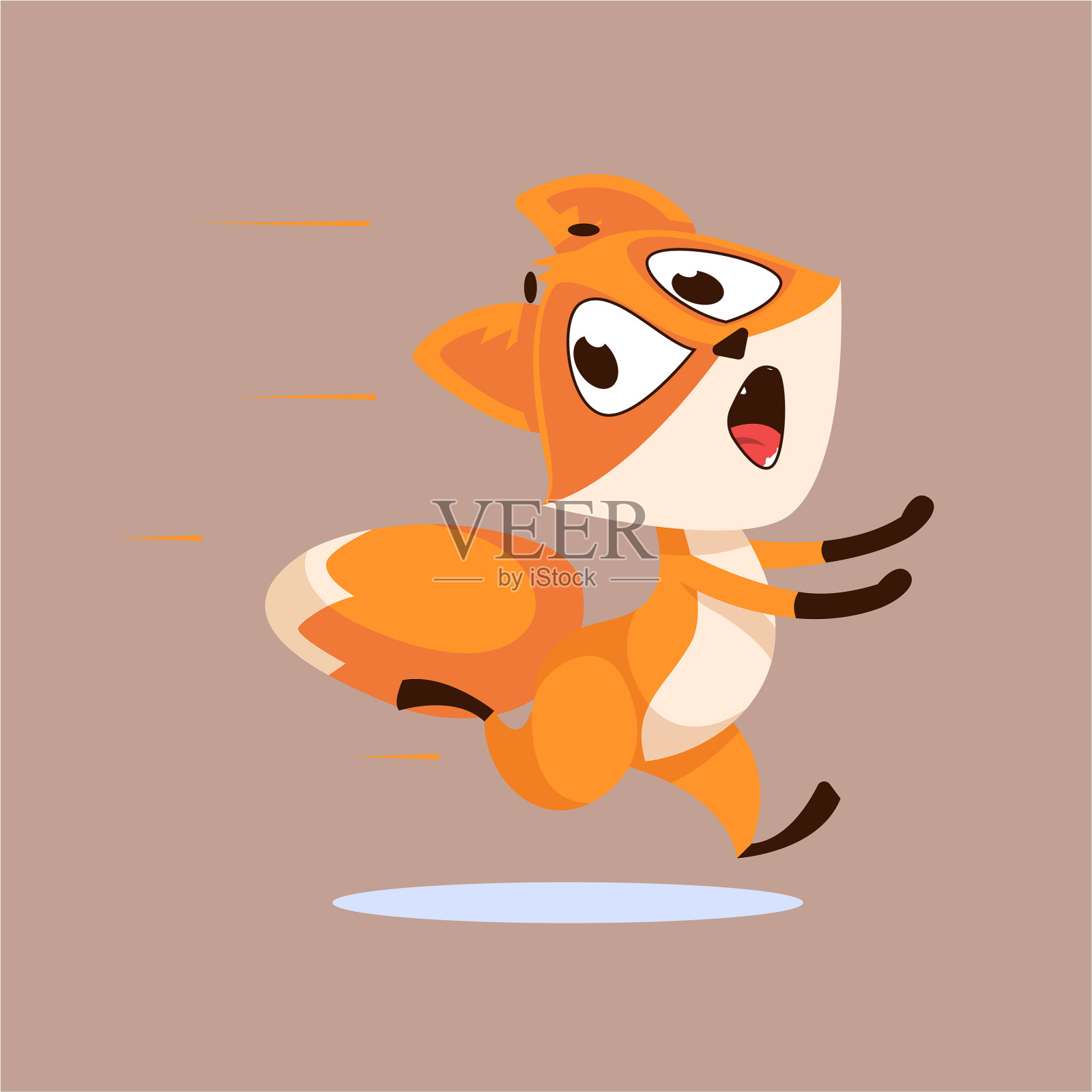 情感狐狸卡通插图插画图片素材