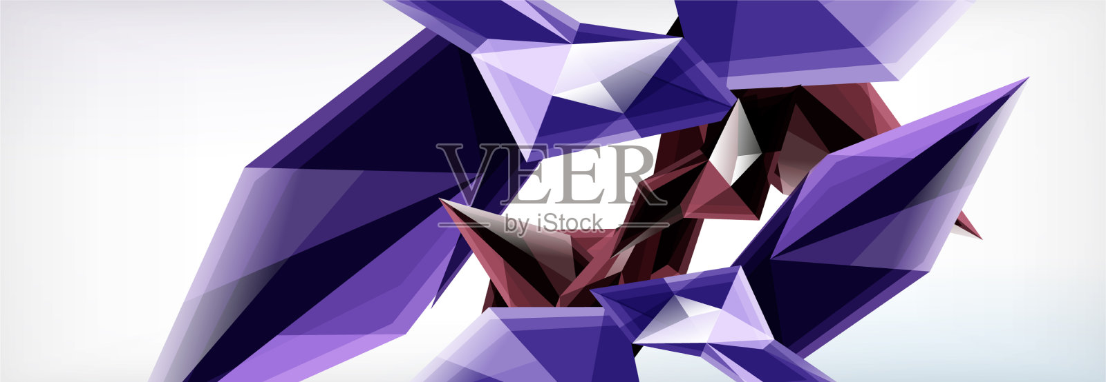 三维三角形和金字塔抽象插画图片素材