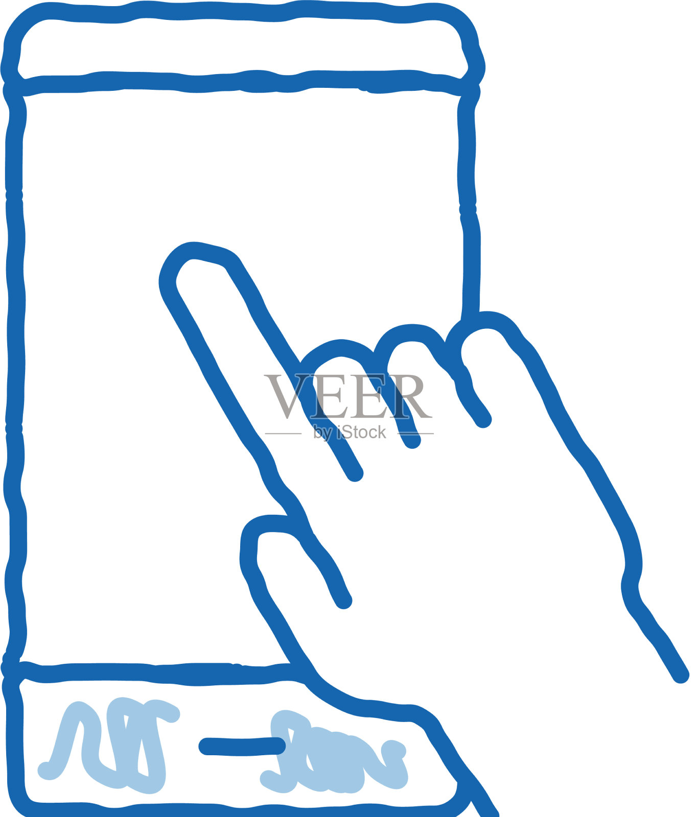 手推手机涂鸦图标手绘图标素材