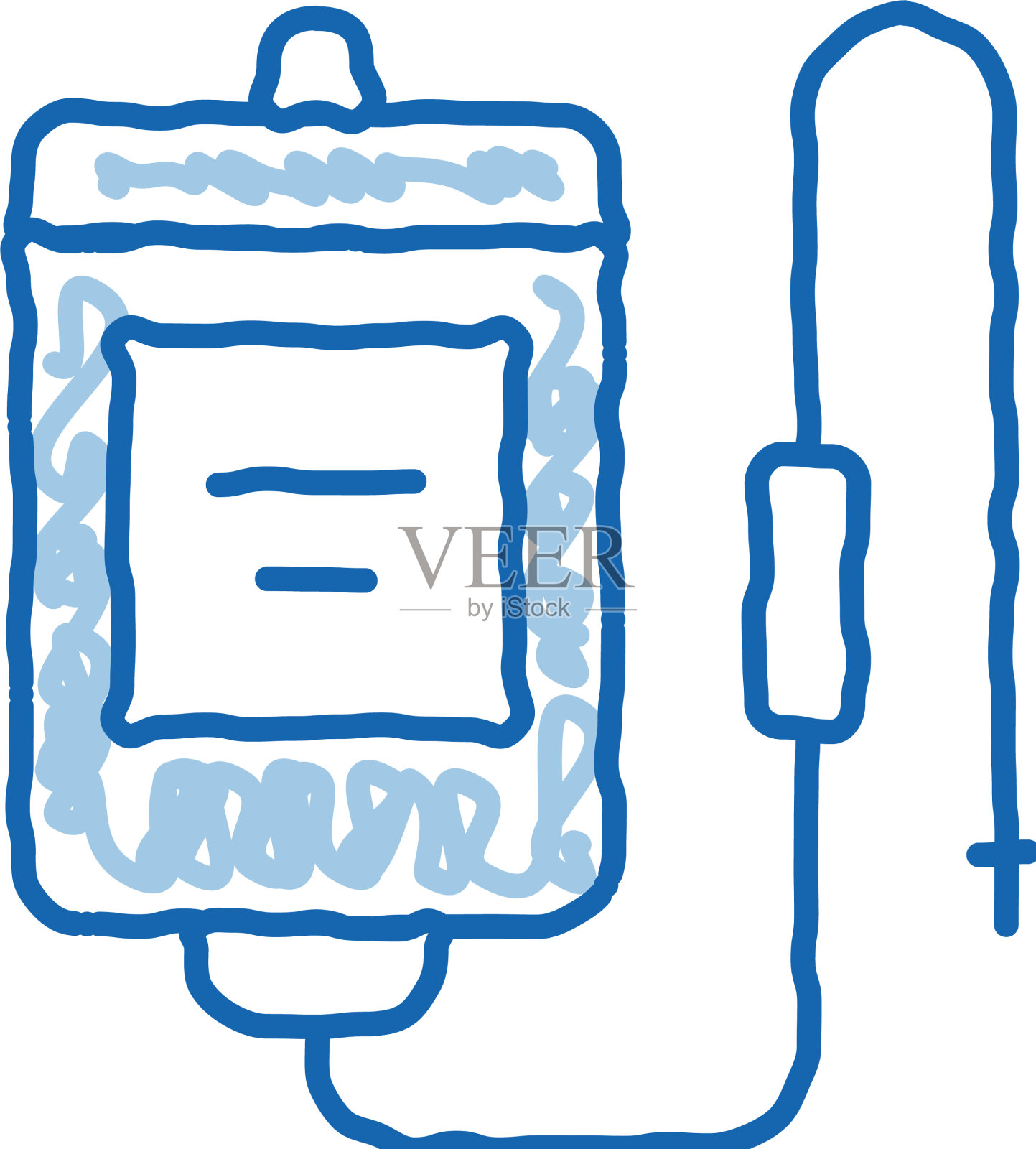 医疗滴管涂鸦图标手绘设计元素图片