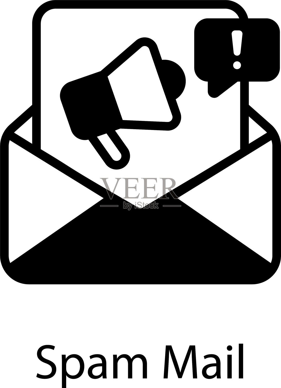 垃圾邮件图标素材