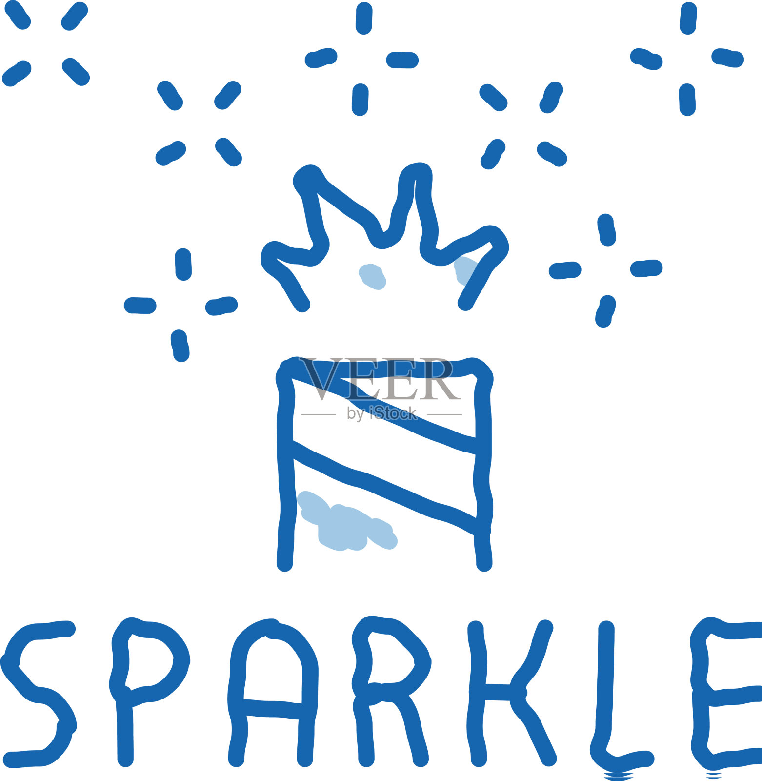 火花烟花涂鸦图标手绘插画图片素材