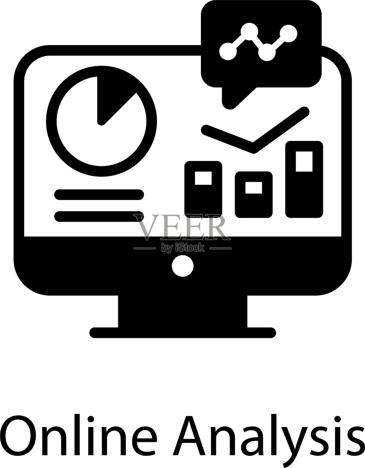 在线分析图标素材