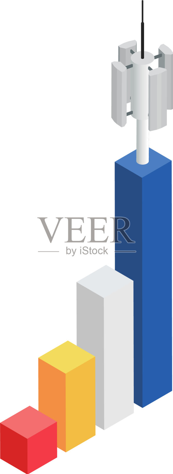 5g开发等距组成设计元素图片