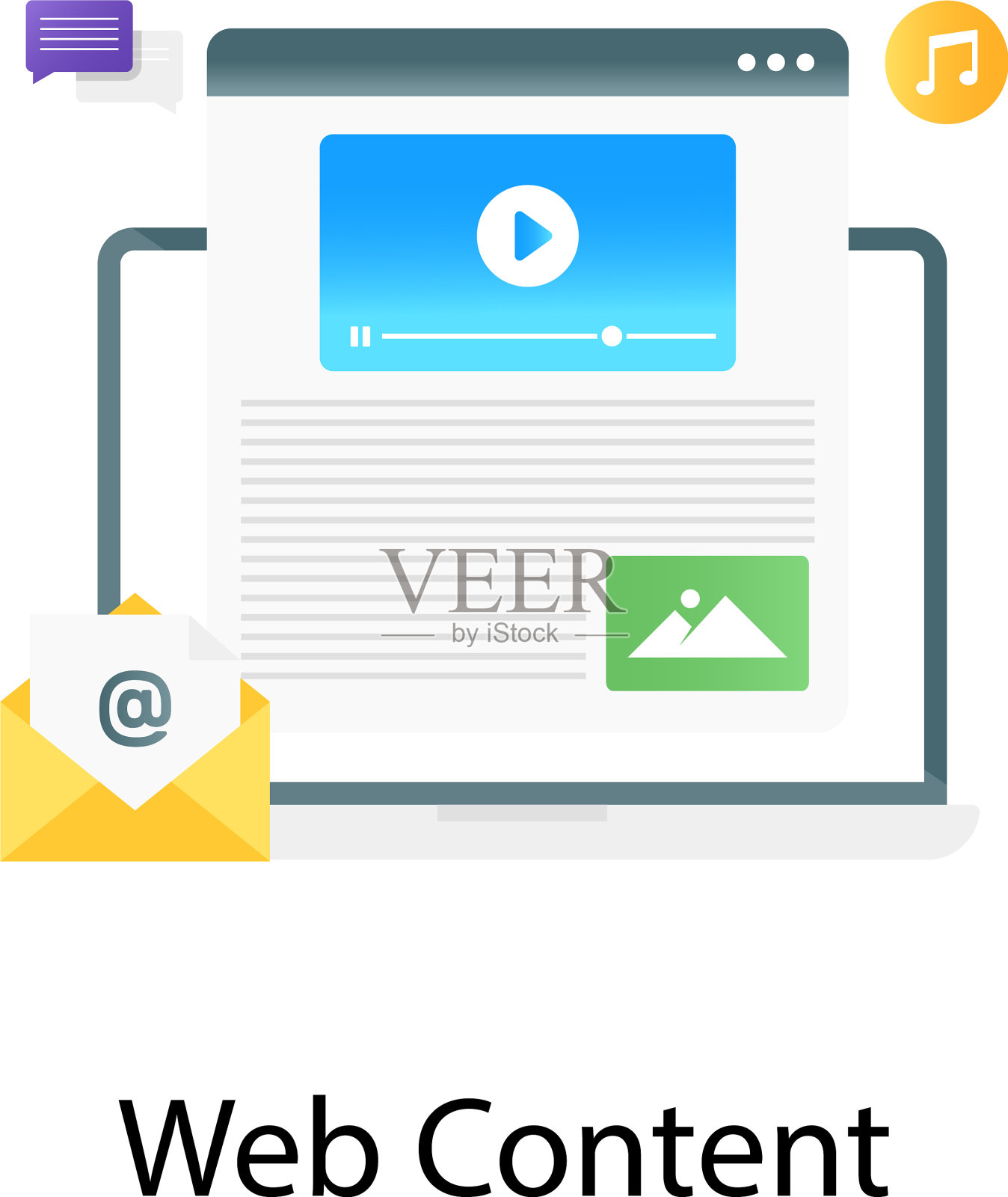 网页内容插画图片素材