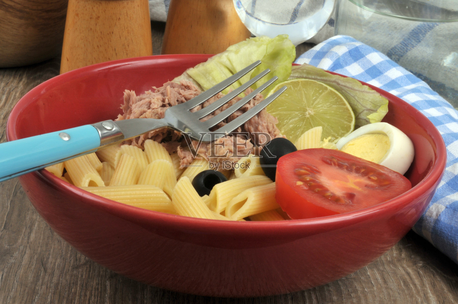 通心粉沙拉照片摄影图片