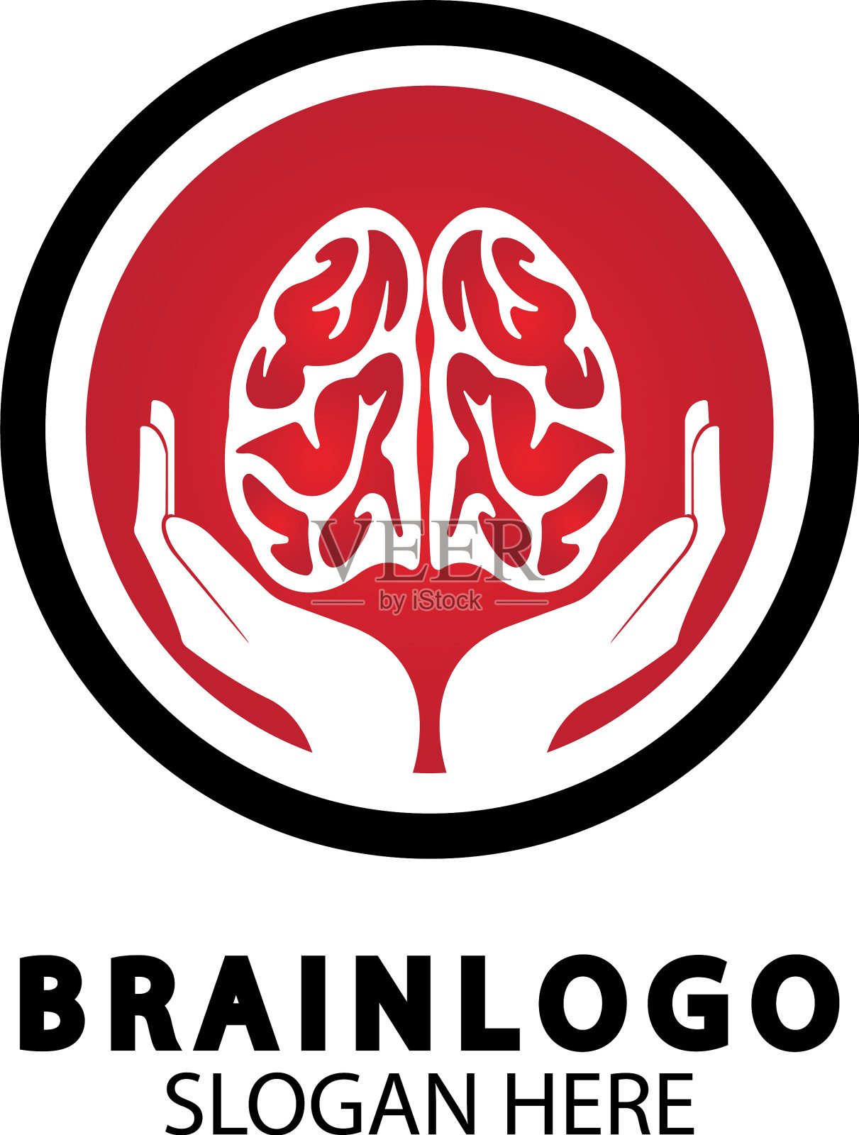 脑标志设计理念健康脑脉插画图片素材