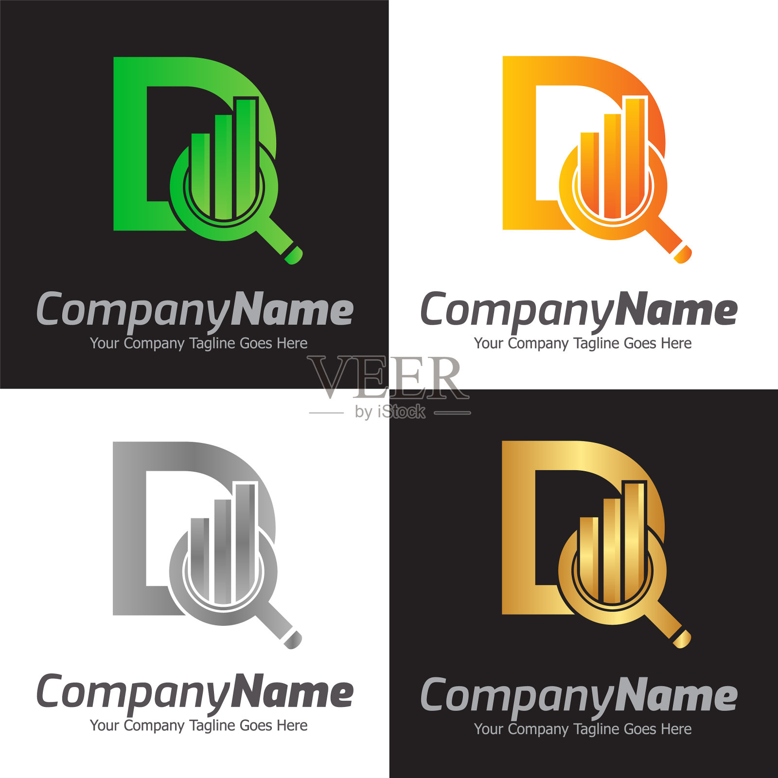 金融公司的标志插画图片素材