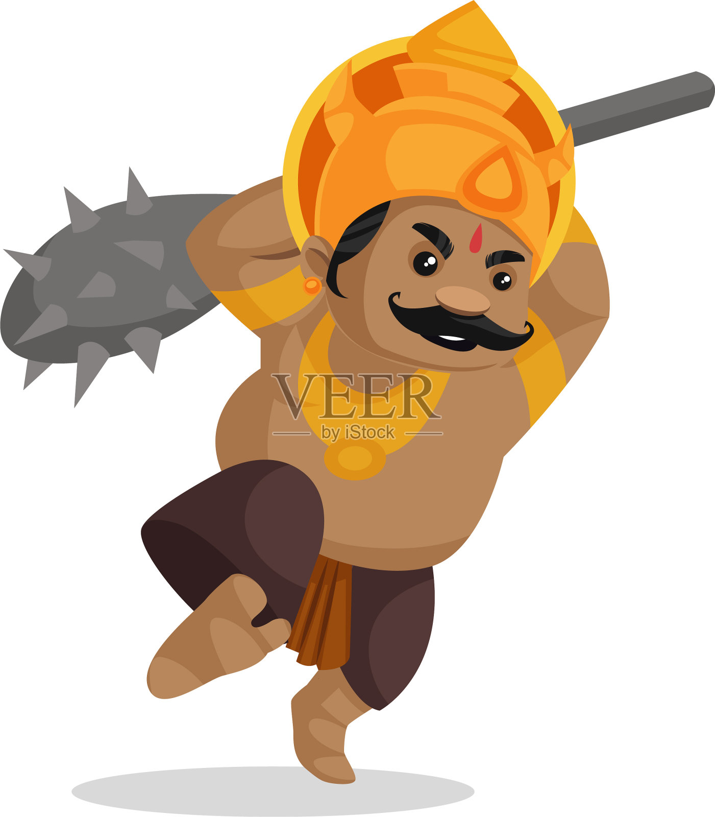 kumbhakarna卡通人物设计元素图片