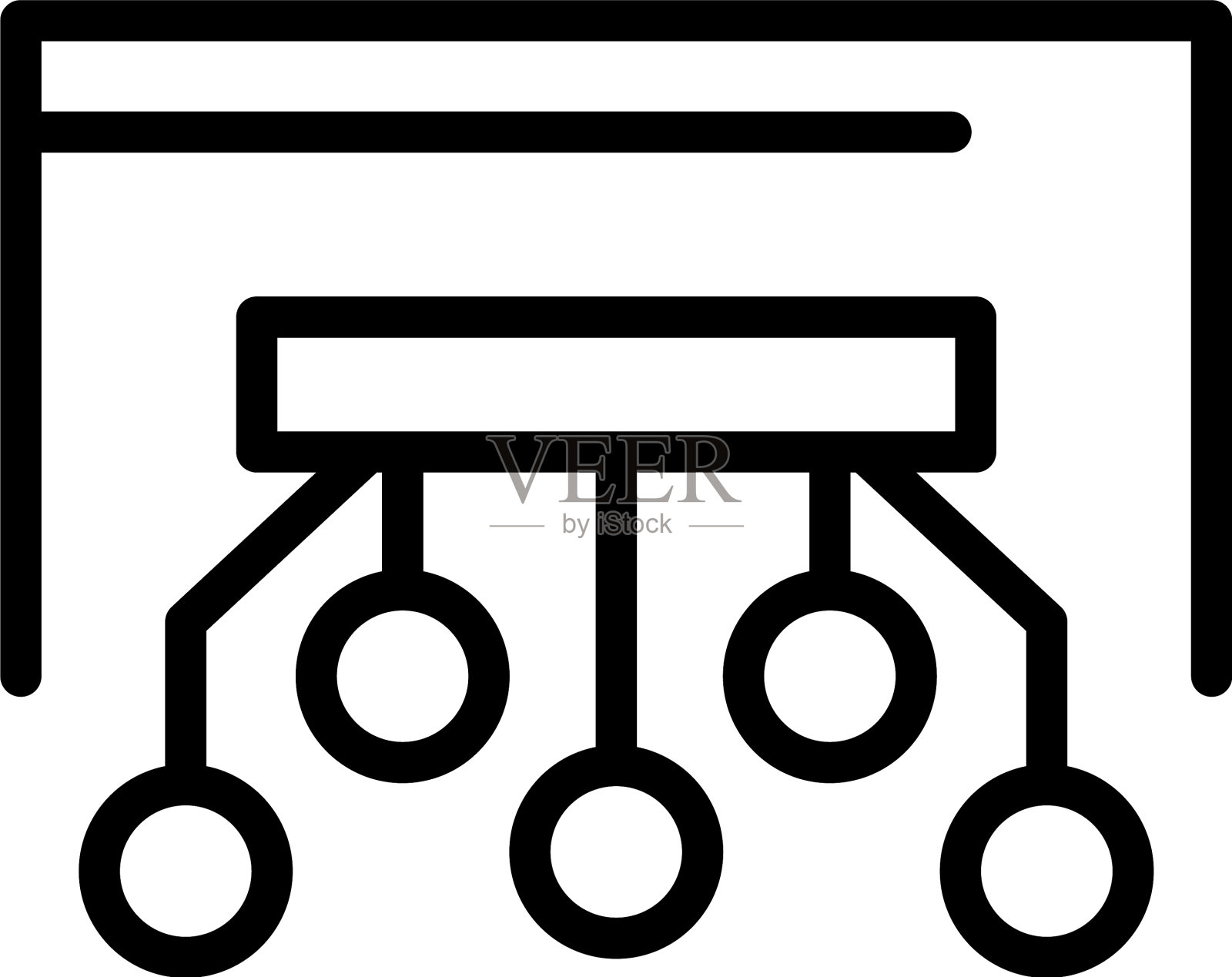 API开发图标大纲风格插画图片素材