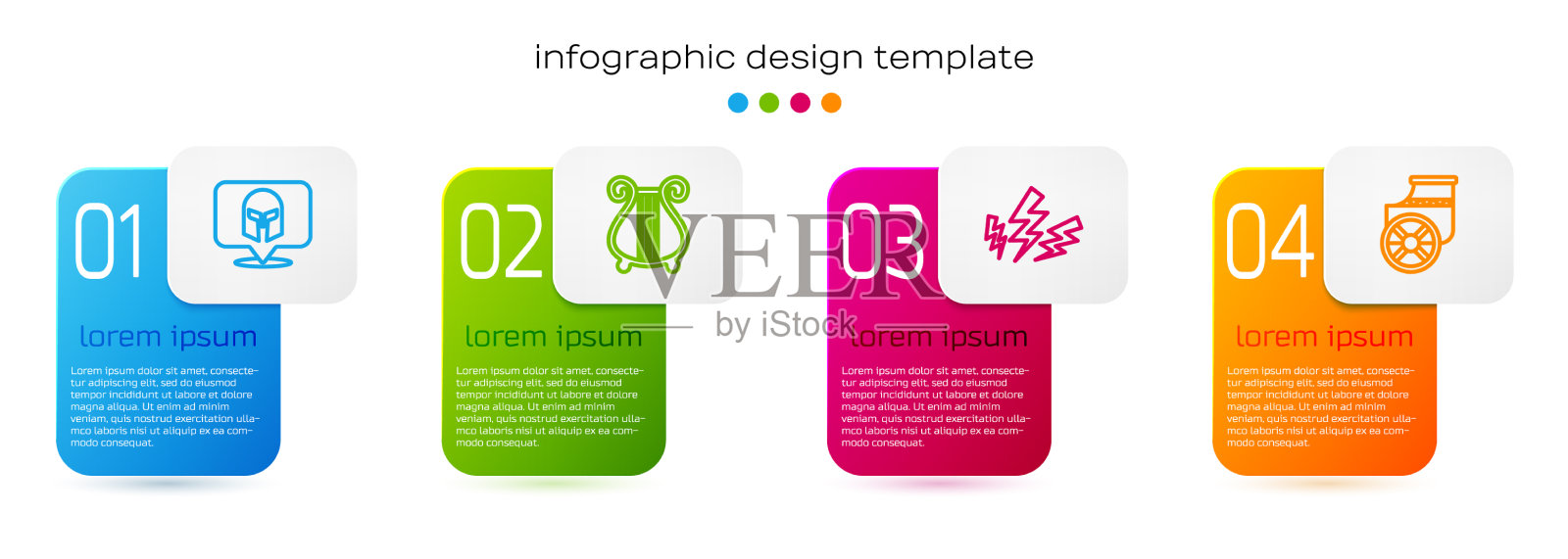 设线,希腊头盔,古七弦琴,宙斯和插画图片素材