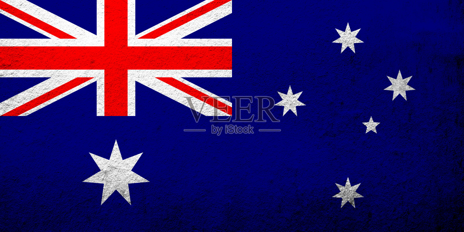 澳大利亚(澳大利亚联邦)国旗。枯燥乏味的背景插画图片素材