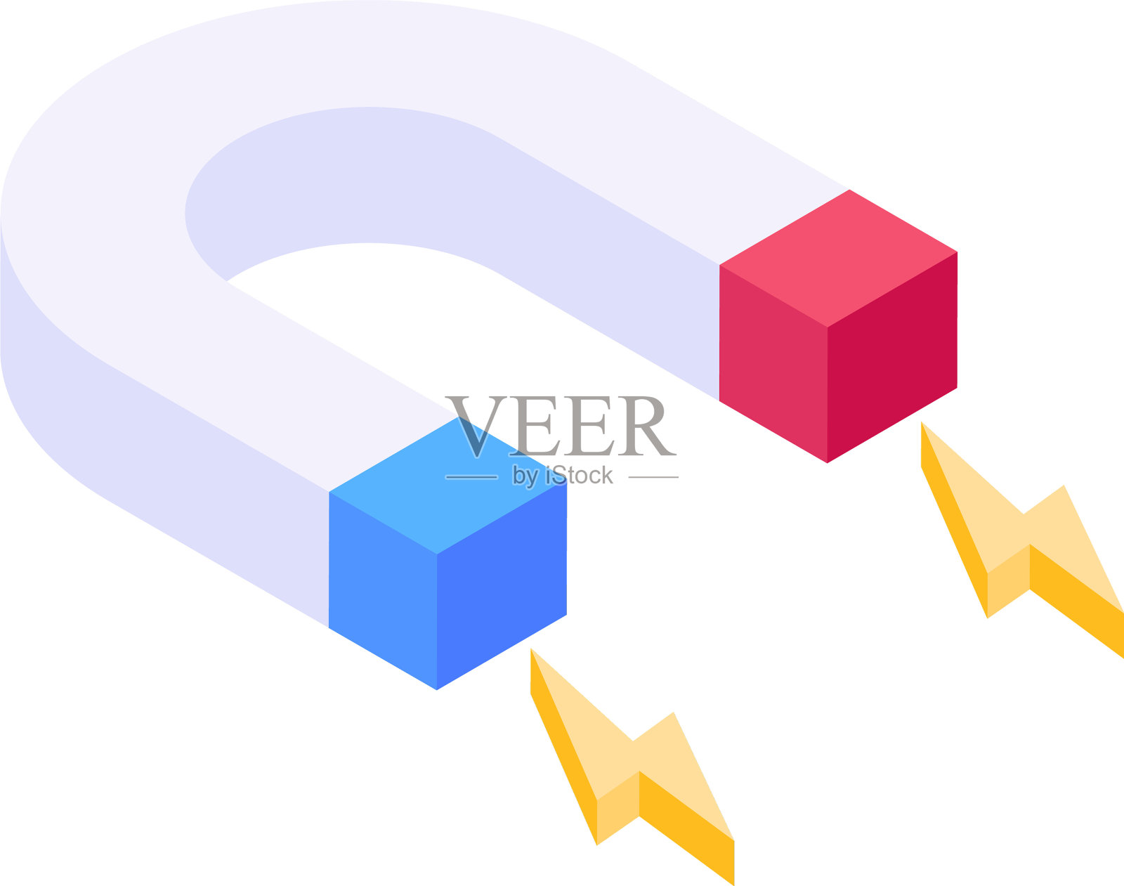 吸引力插画图片素材