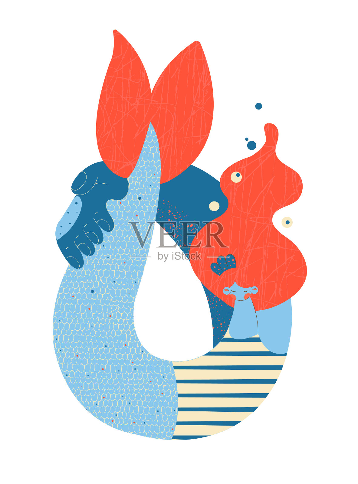 女人老学校纹身童话魔法幻想梦想插画图片素材