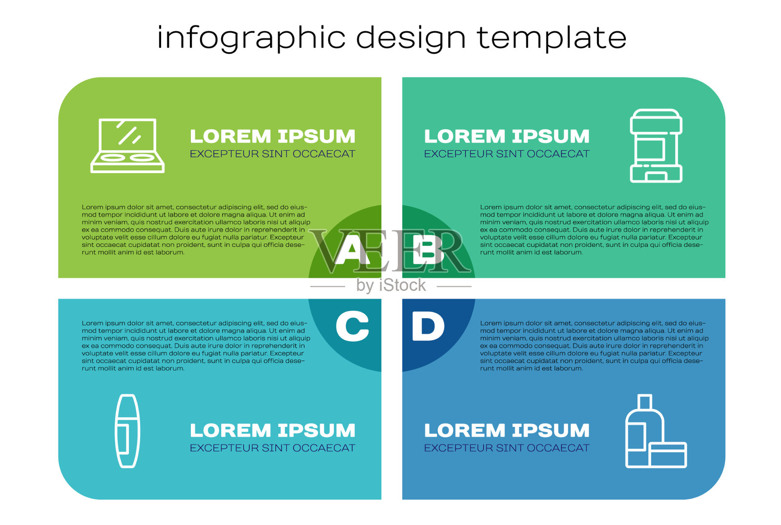 用镜子画眼线,刷睫毛膏,刷粉底插画图片素材