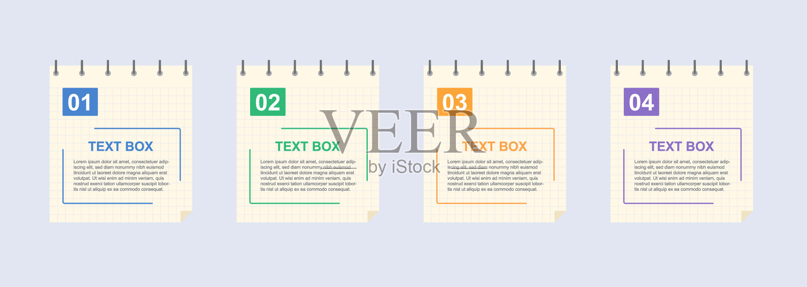 现实的内衬粘笔记与夹子夹插画图片素材