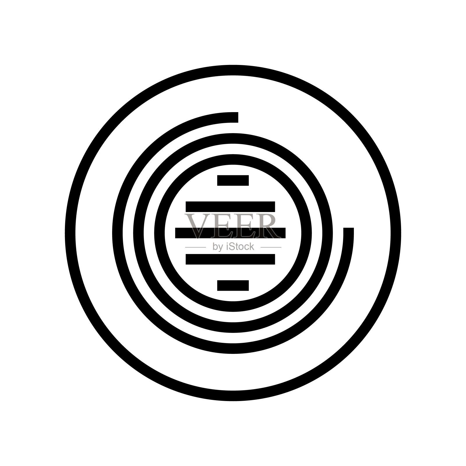 Led照明线图标矢量插图插画图片素材