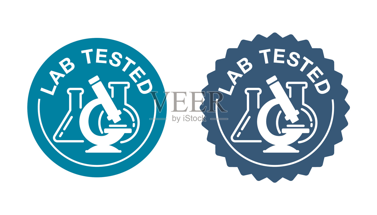 实验室测试认证-显微镜烧瓶瓶插画图片素材