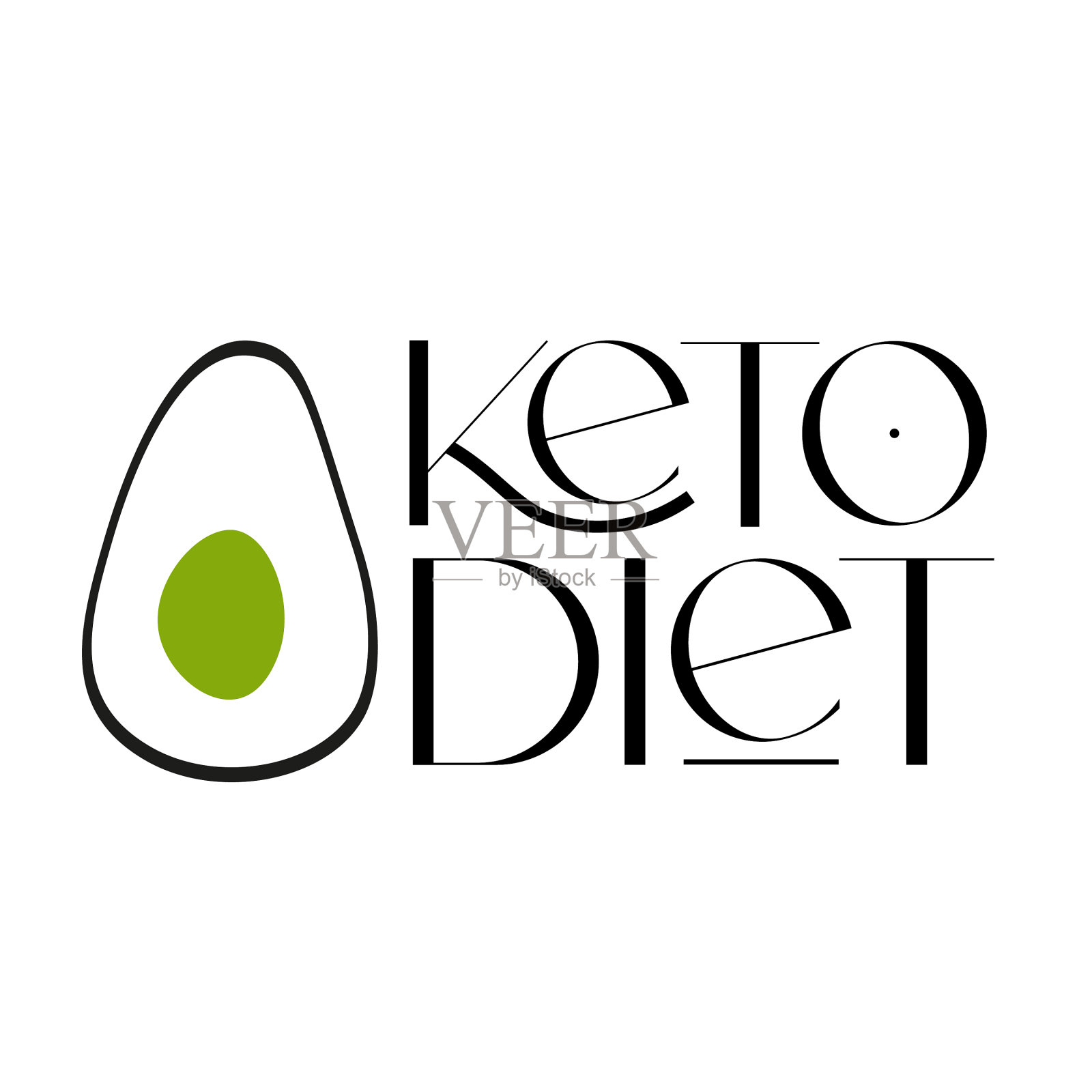 生酮友好饮食设计元素插画图片素材