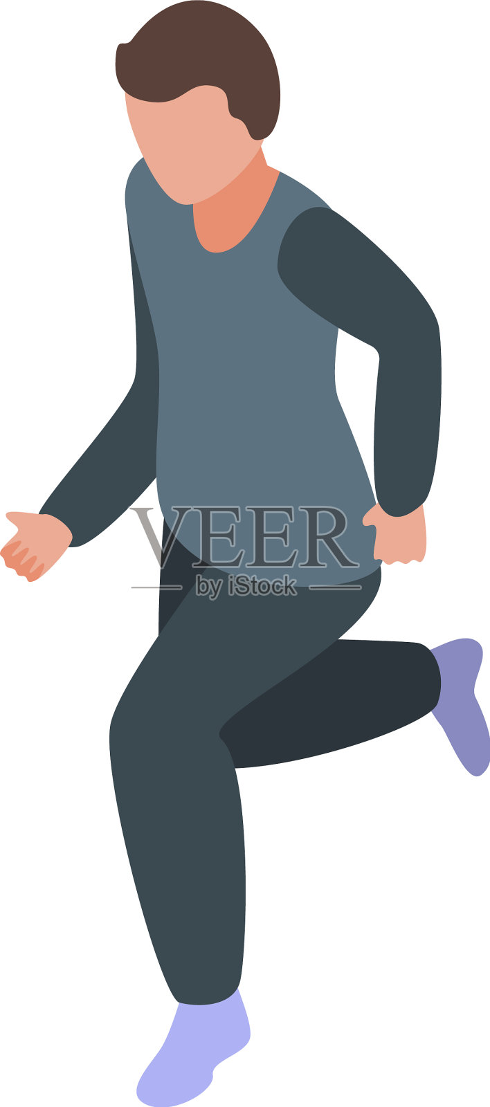 家庭运动图标等距风格插画图片素材