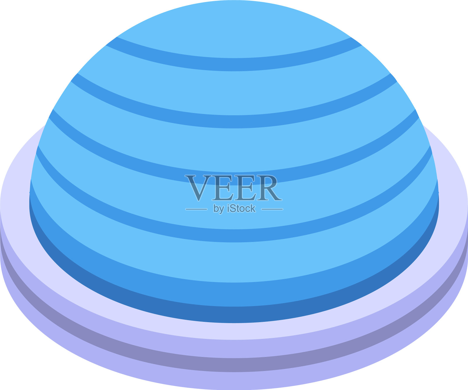 健身球图标等距风格插画图片素材