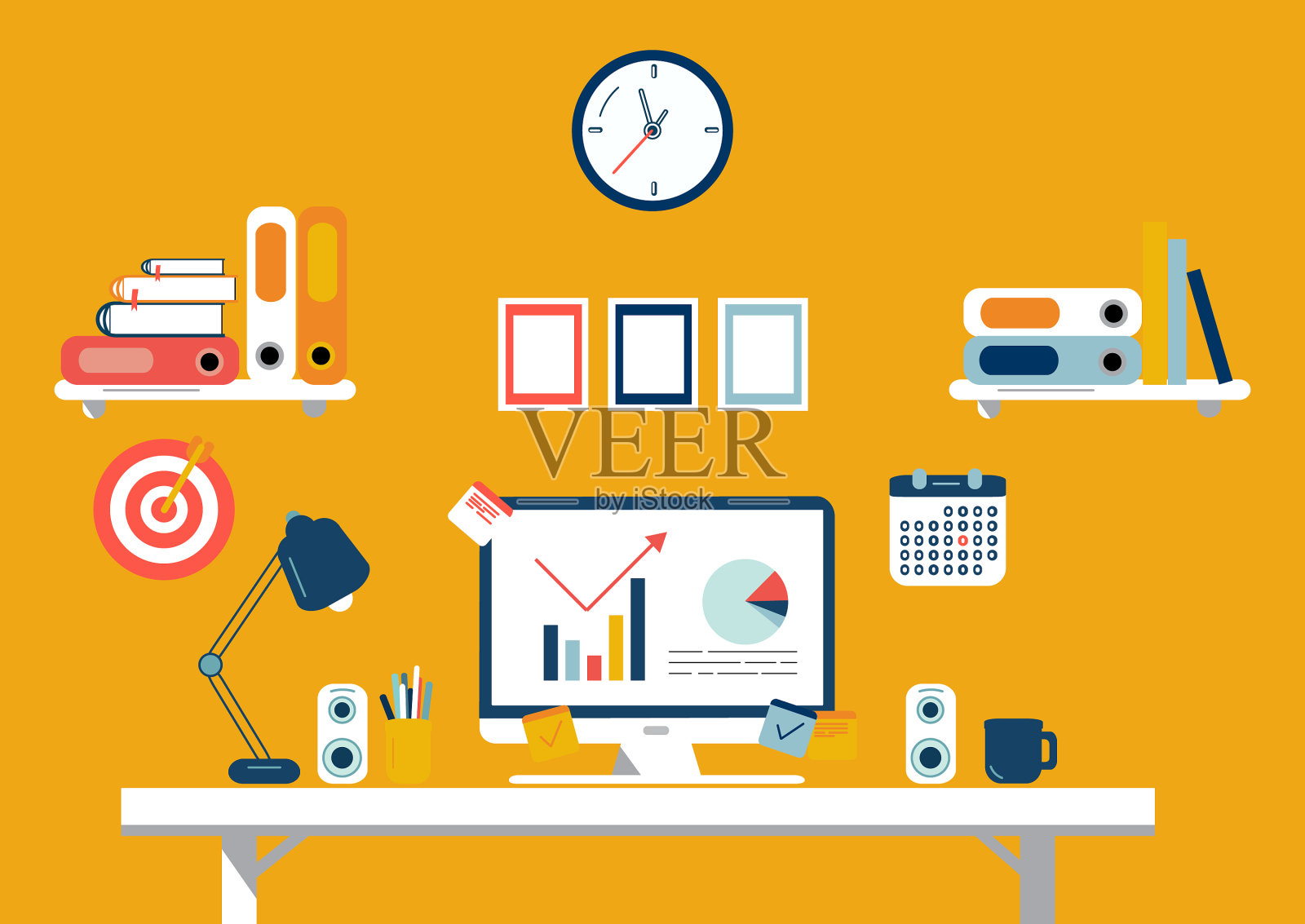 设置平面设计元素的工作空间图标素材