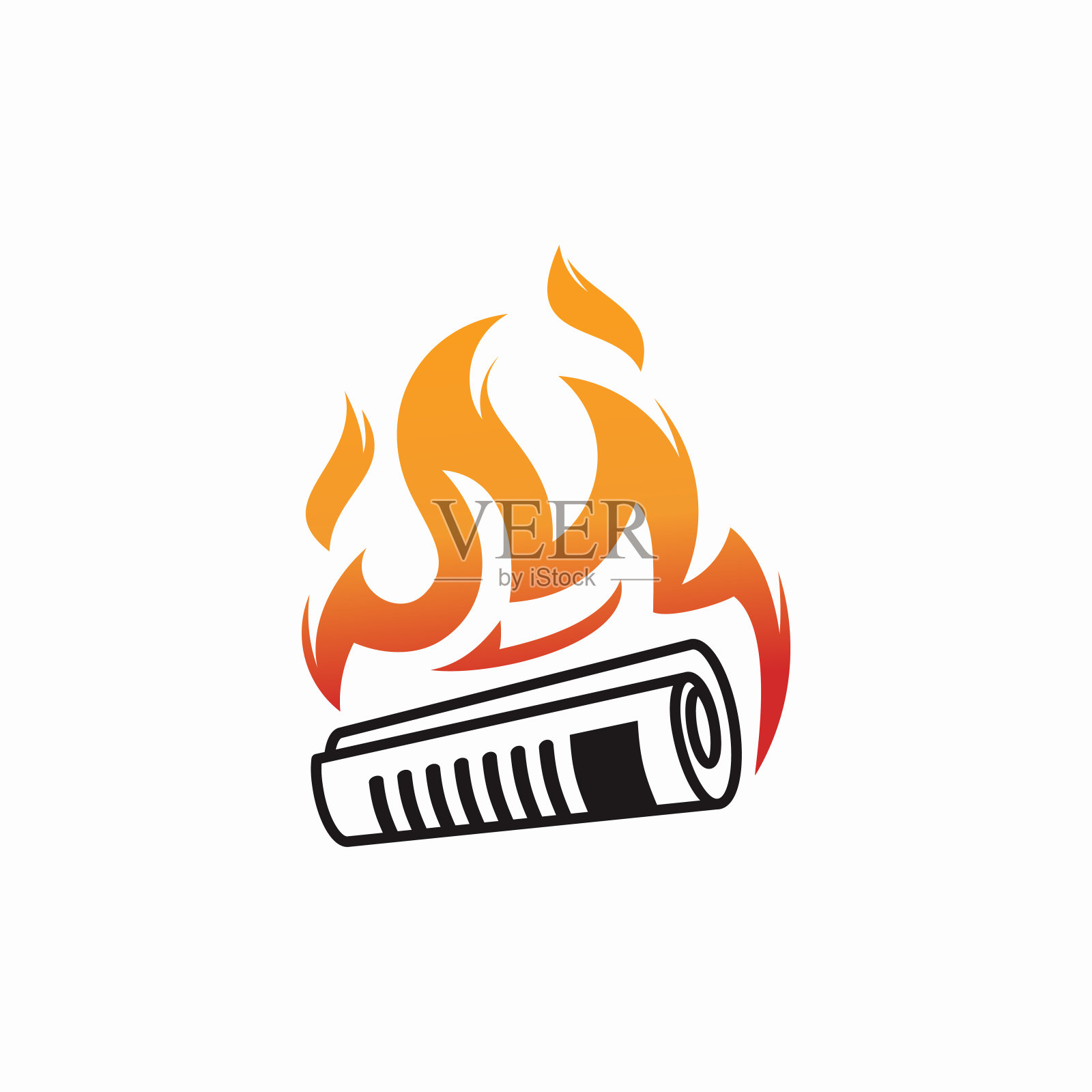 报纸消防标志模板设计设计元素图片