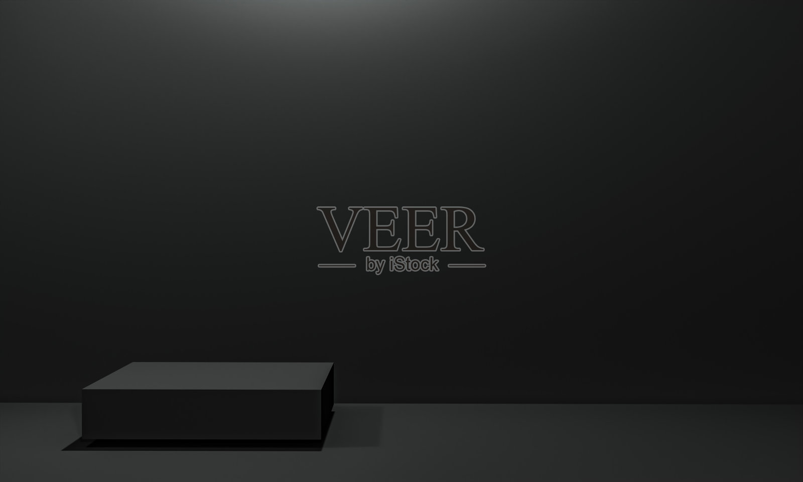 场景用黑色讲台模拟呈现极简风格的复制空间,3d渲染抽象的背景设计照片摄影图片