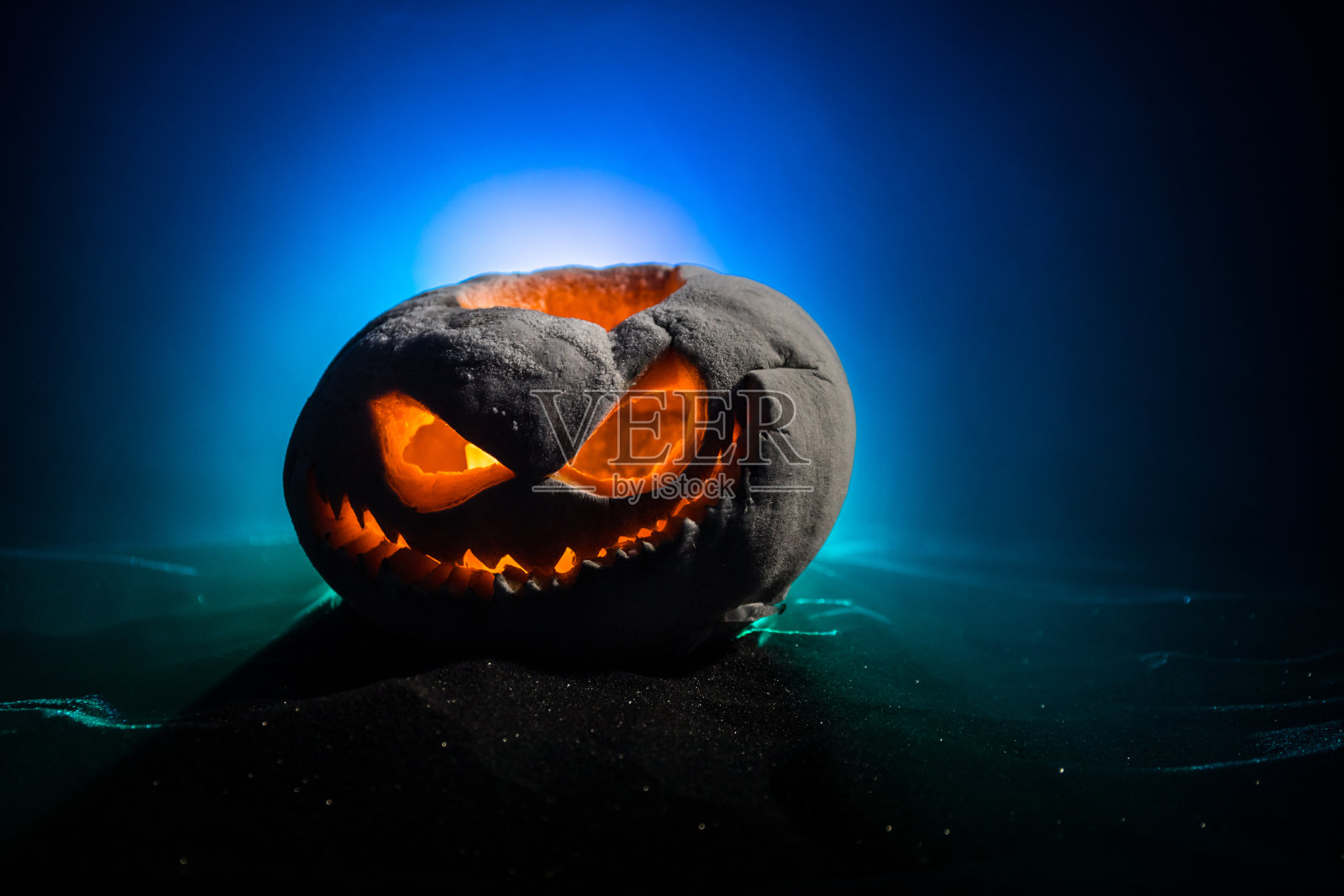 万圣节南瓜。传统节日装饰。像贺卡一样有用照片摄影图片