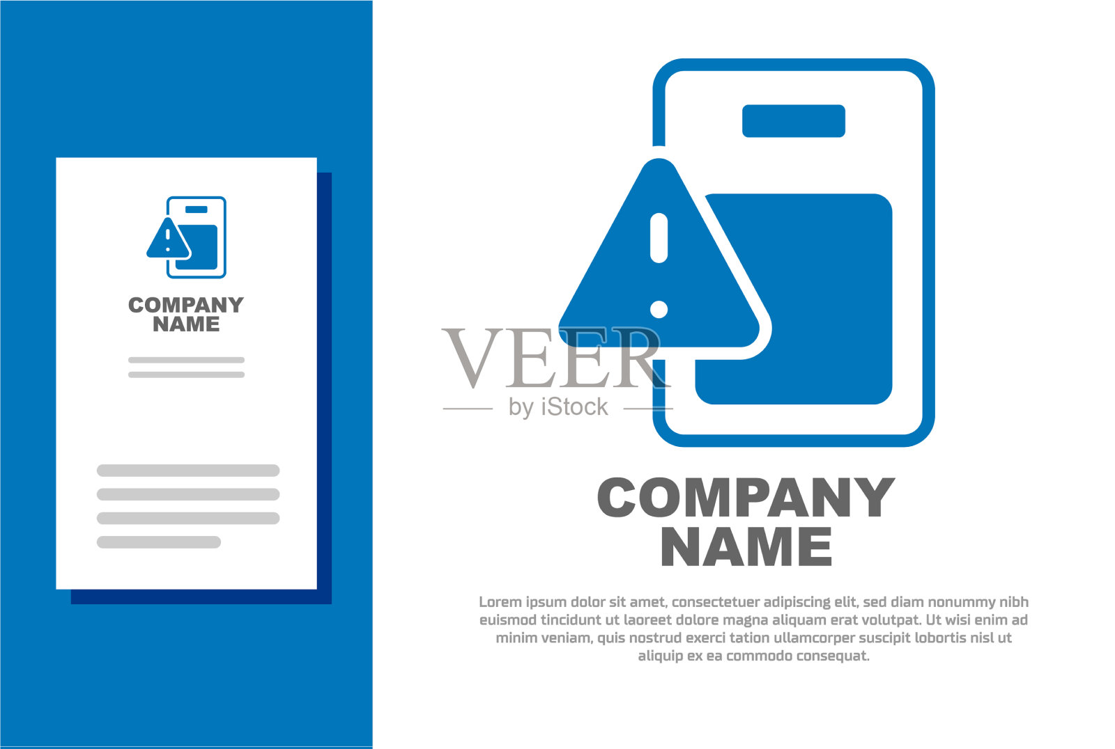 蓝色的全球经济危机图标孤立在白色插画图片素材