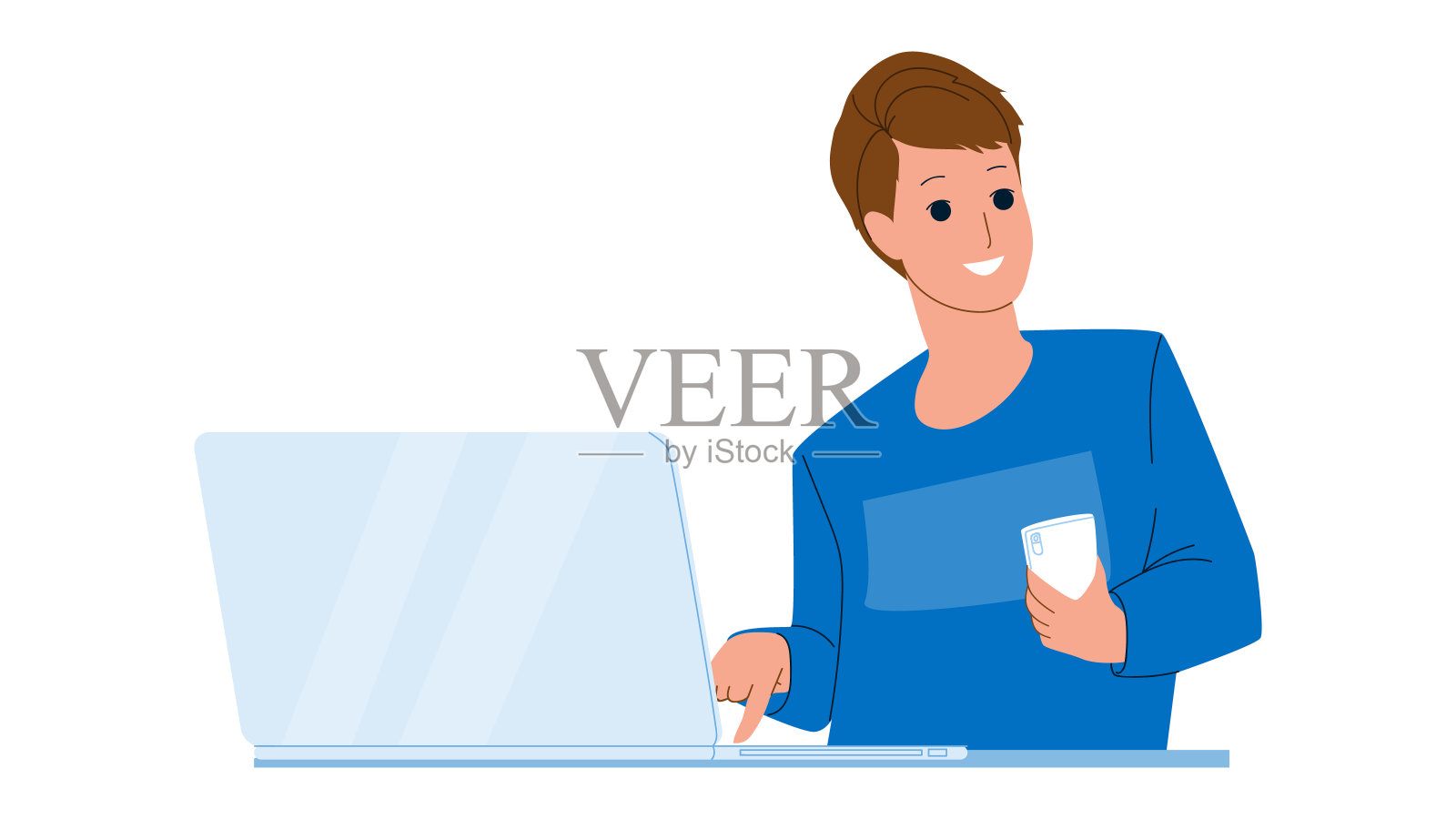 联系我们客户在线支持服务向量插画图片素材