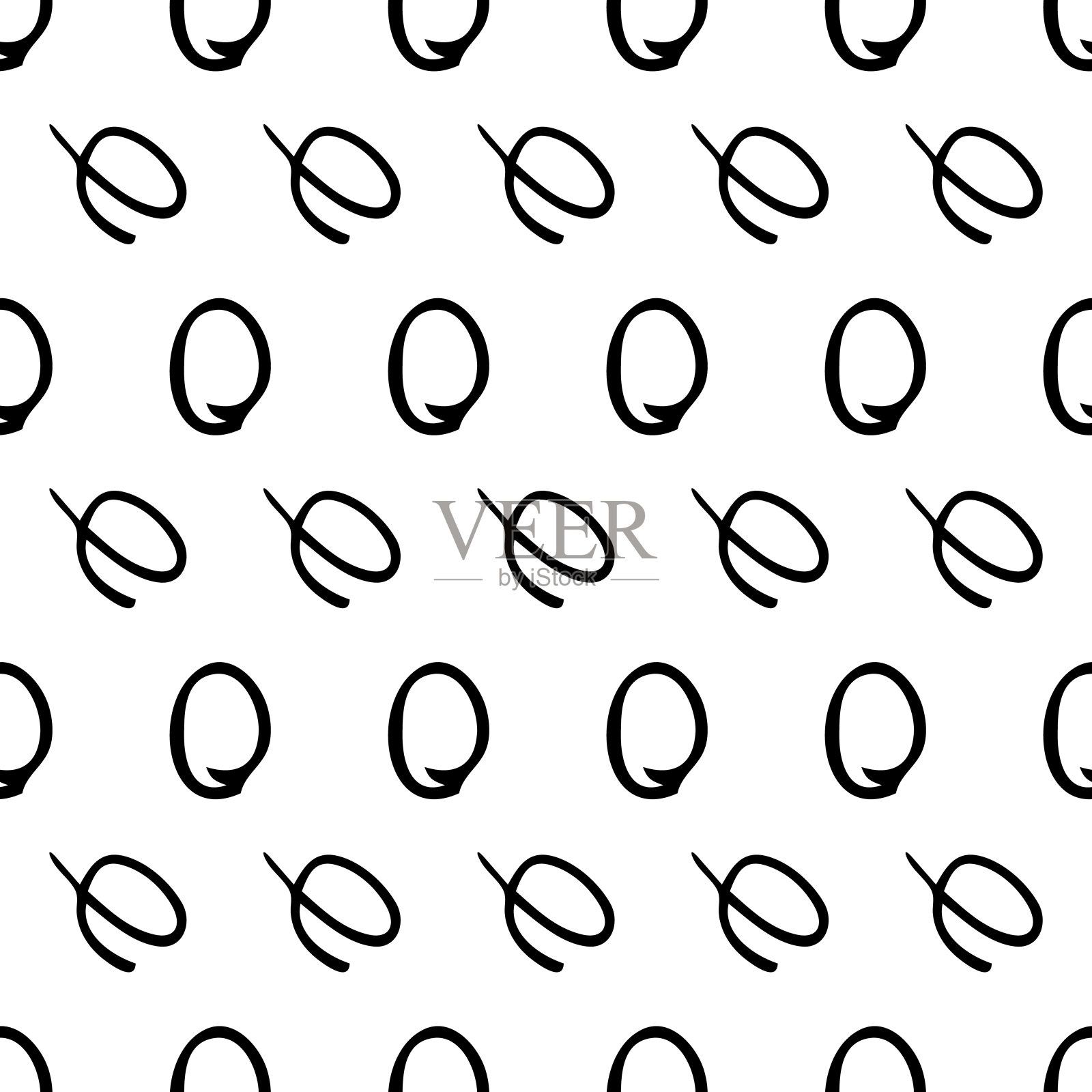 无缝模式与草图,圆形,squiggle插画图片素材