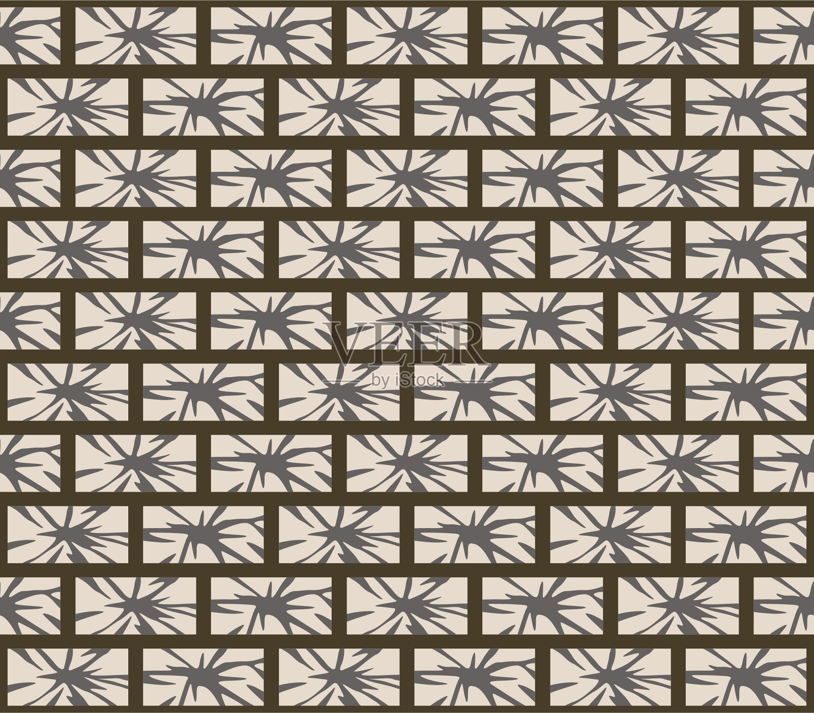 日本花砖矢量无缝模式插画图片素材