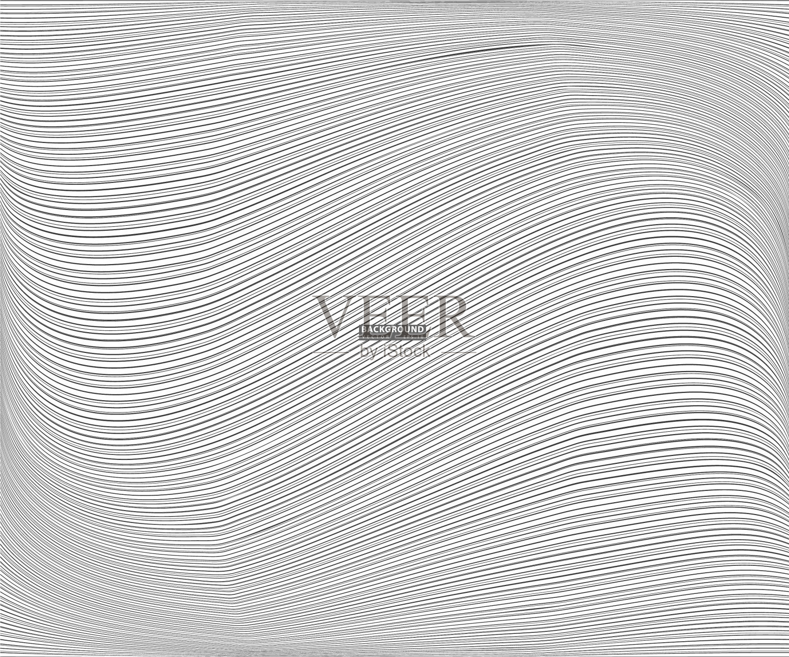 波浪线图案抽象背景-简单插画图片素材