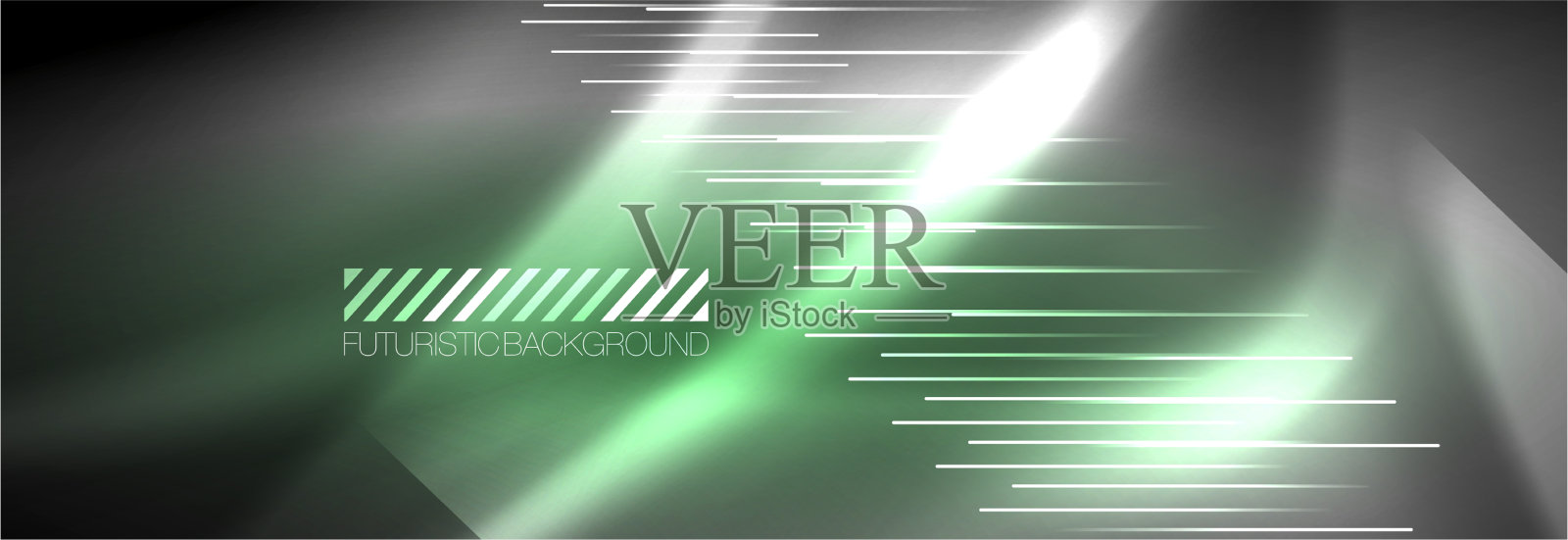 氖发光的线条,神奇的能量和光的运动插画图片素材