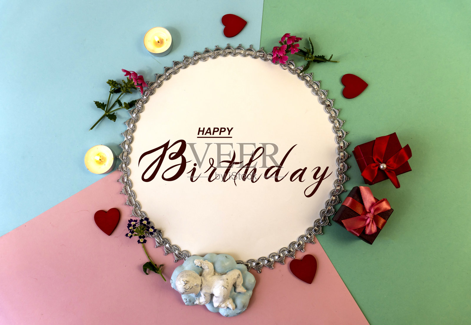 明信片,互联网横幅,平躺着生日祝福,题词-生日快乐照片摄影图片