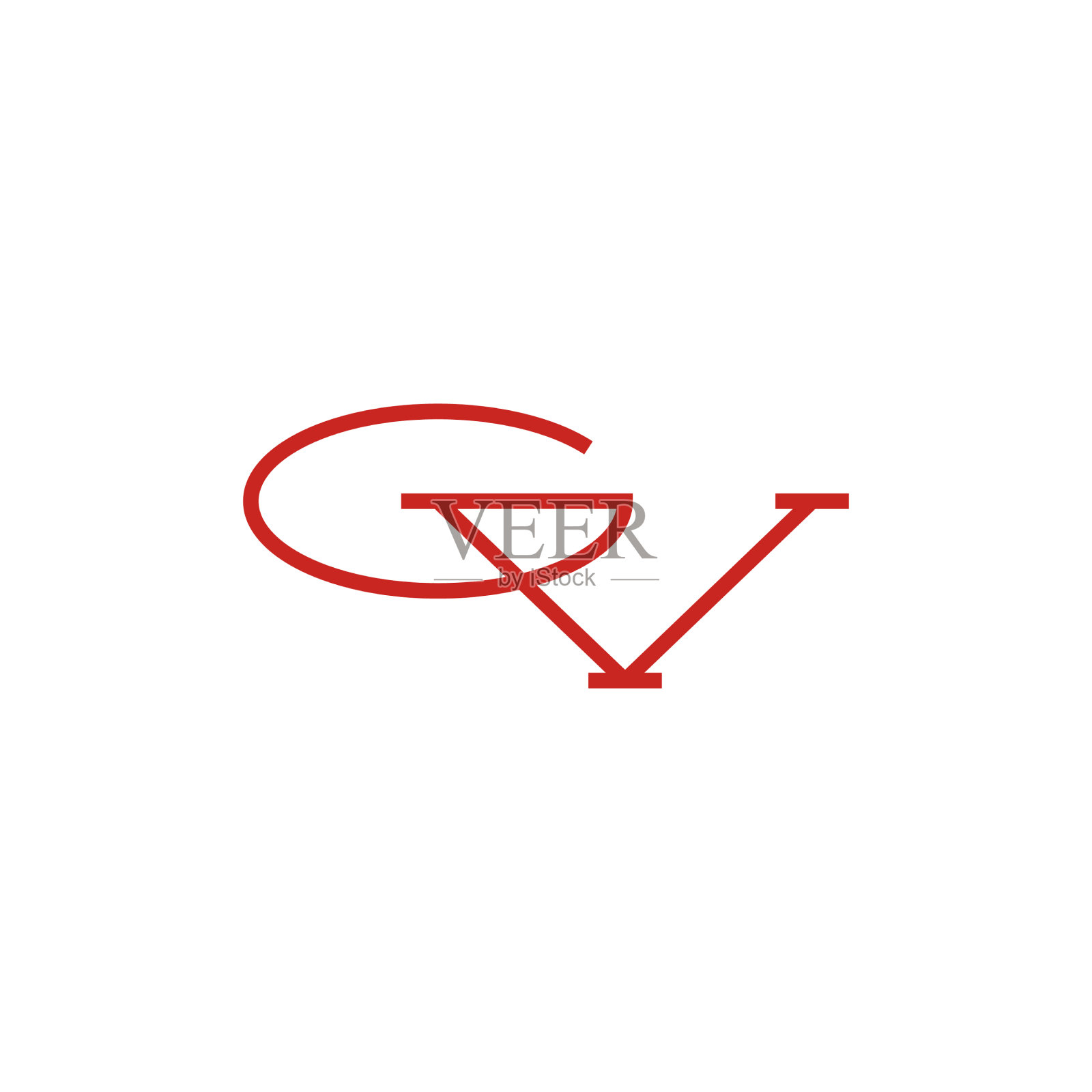Gv字母标志最初的标志图标图标素材