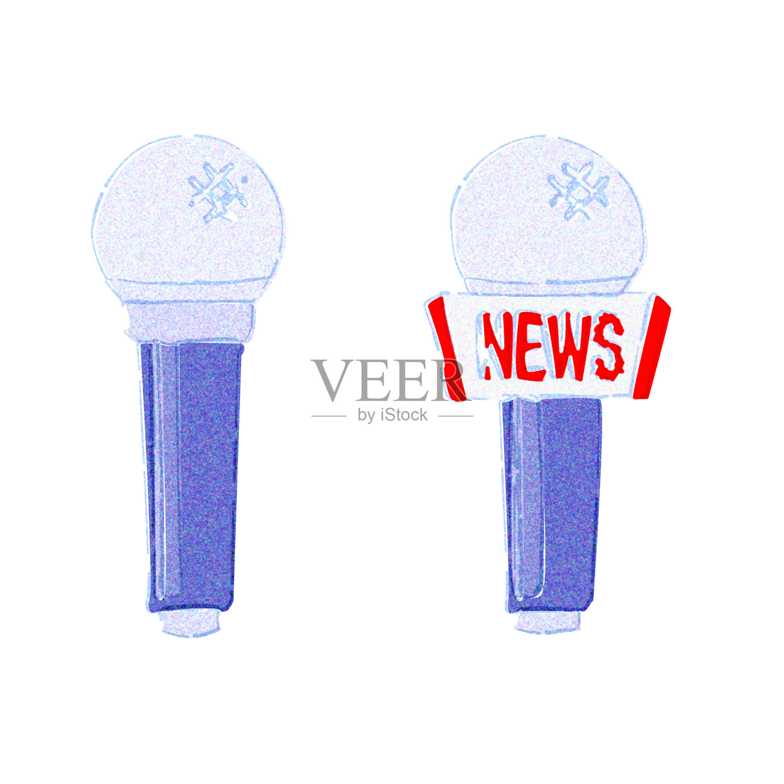 迈克插画图片素材