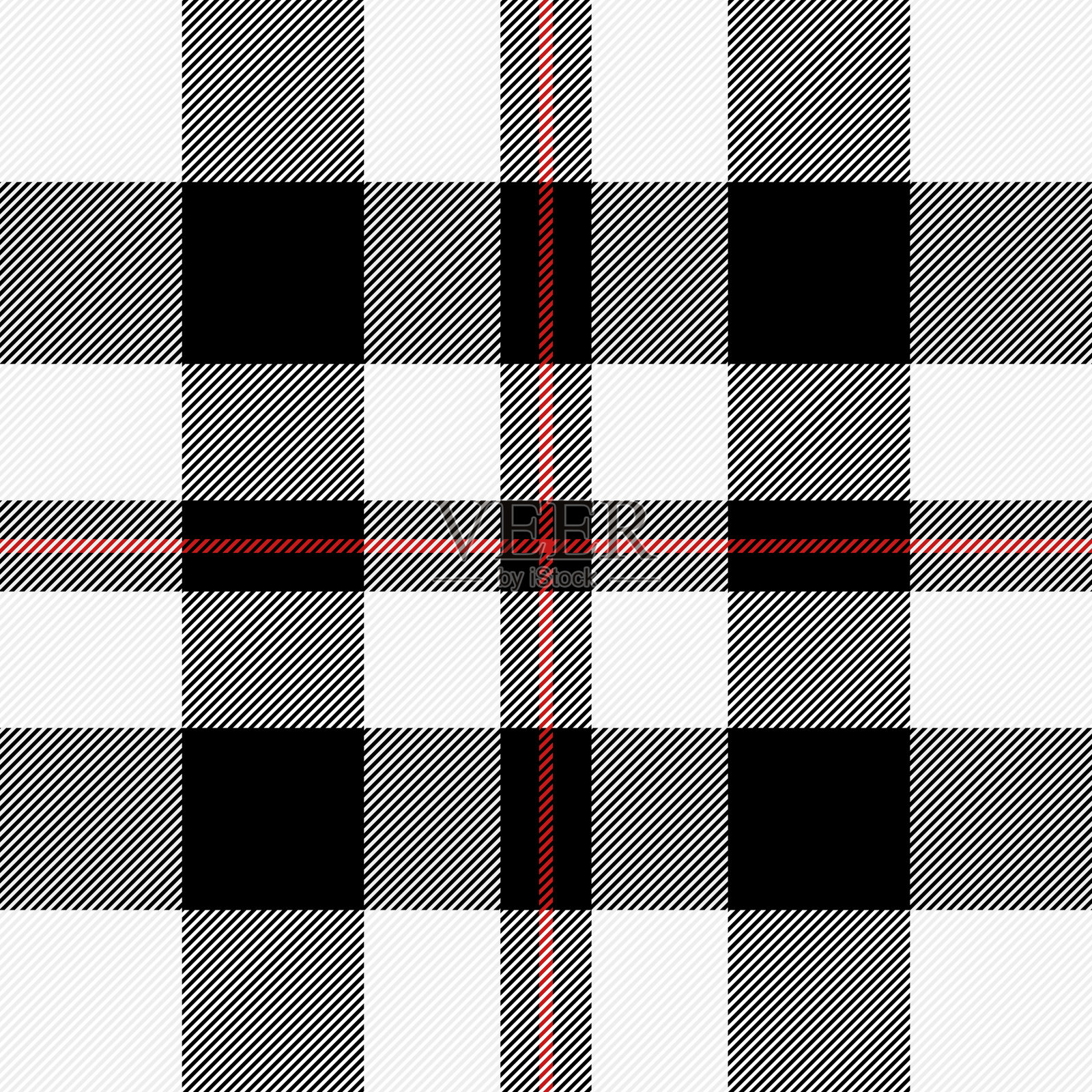 格子呢格子图案苏格兰笼插画图片素材