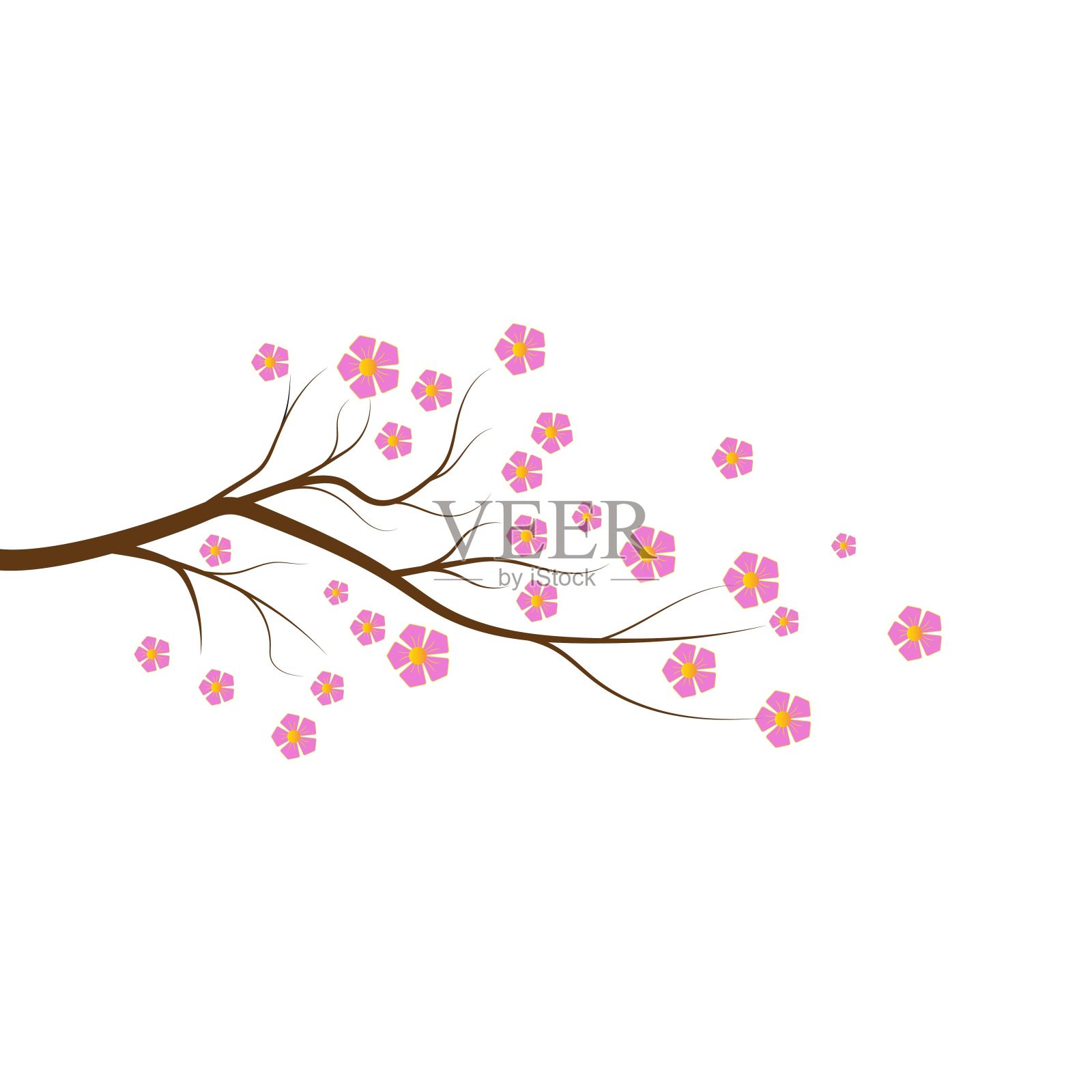 树枝矢量图设计插画图片素材